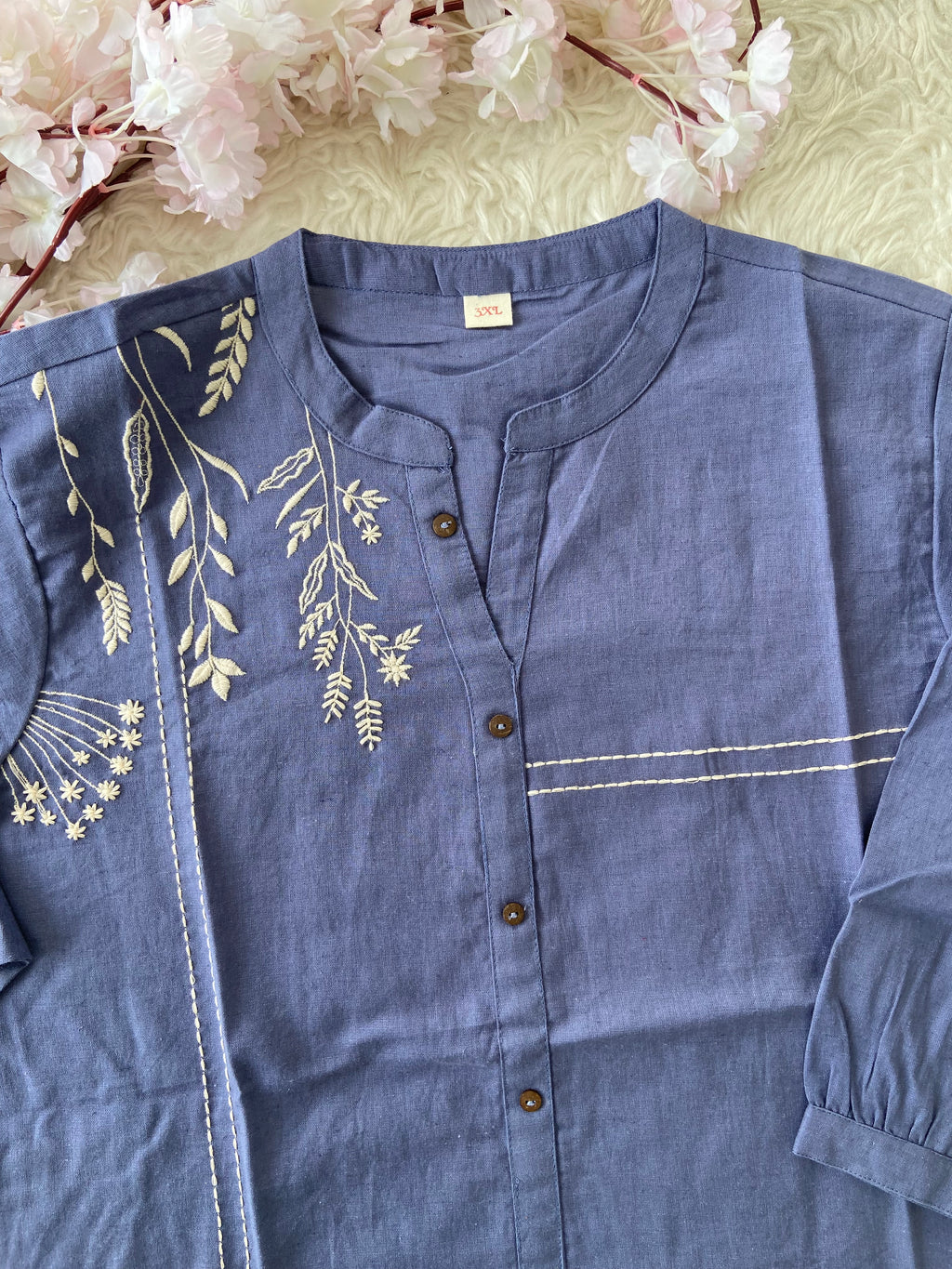 “Plus Size” Khadi Cotton Short Kurti