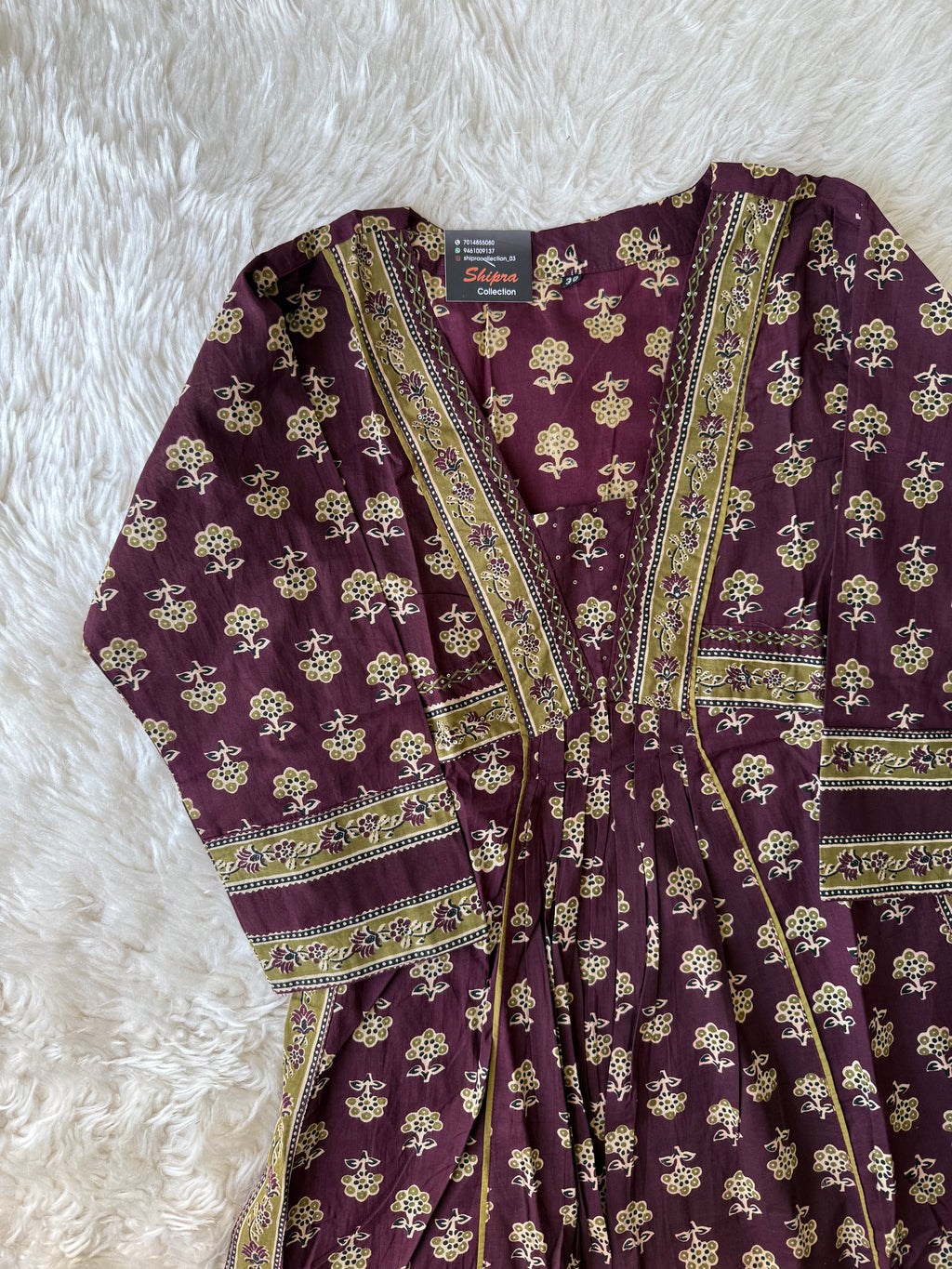 Premium Cotton Aline Kurti Plazo Dupatta Set