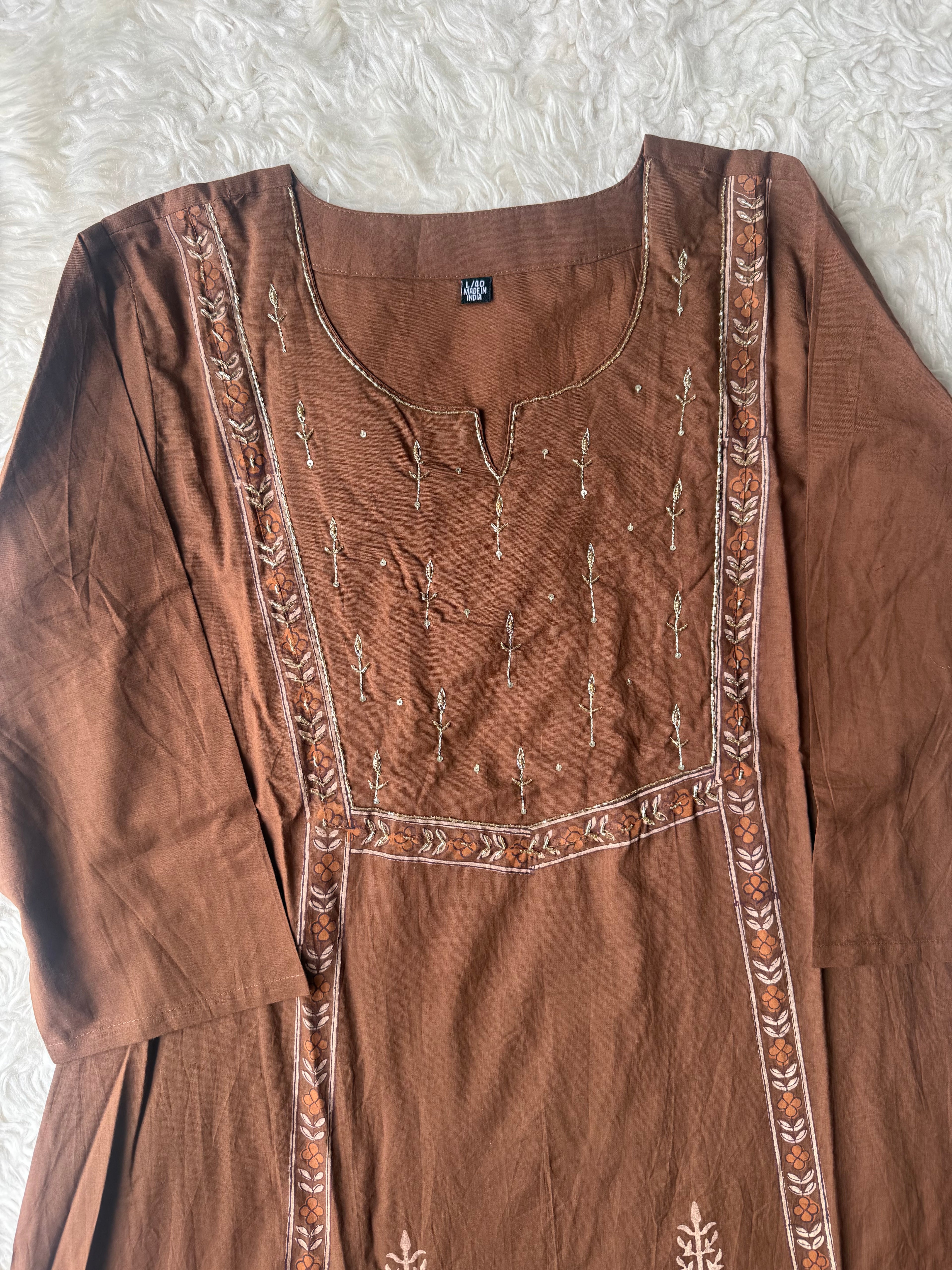 Premium Cotton Kurti Pant Dupatta Set