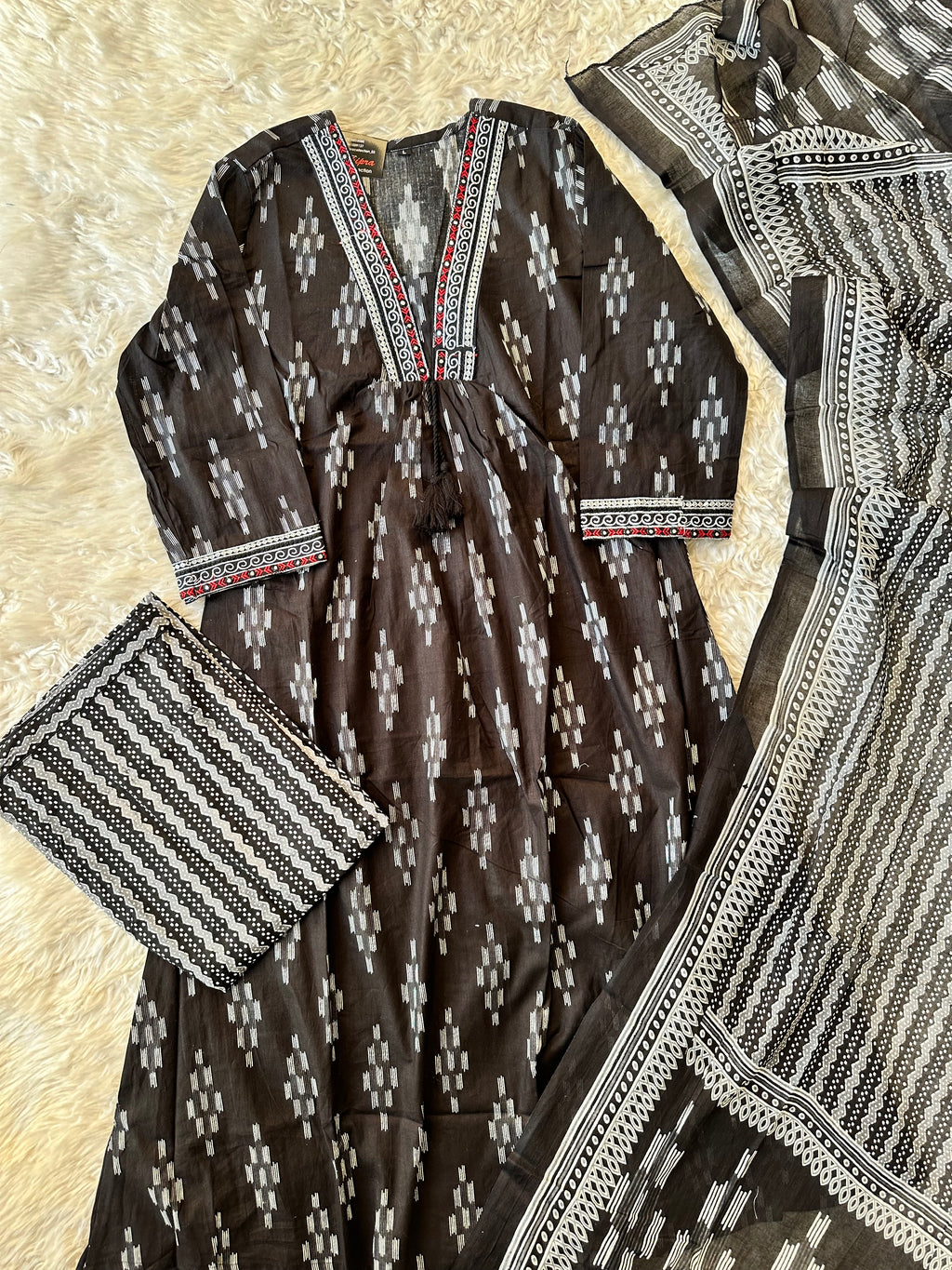 Budget Friendly FLARE Kurti Pant Dupatta Set