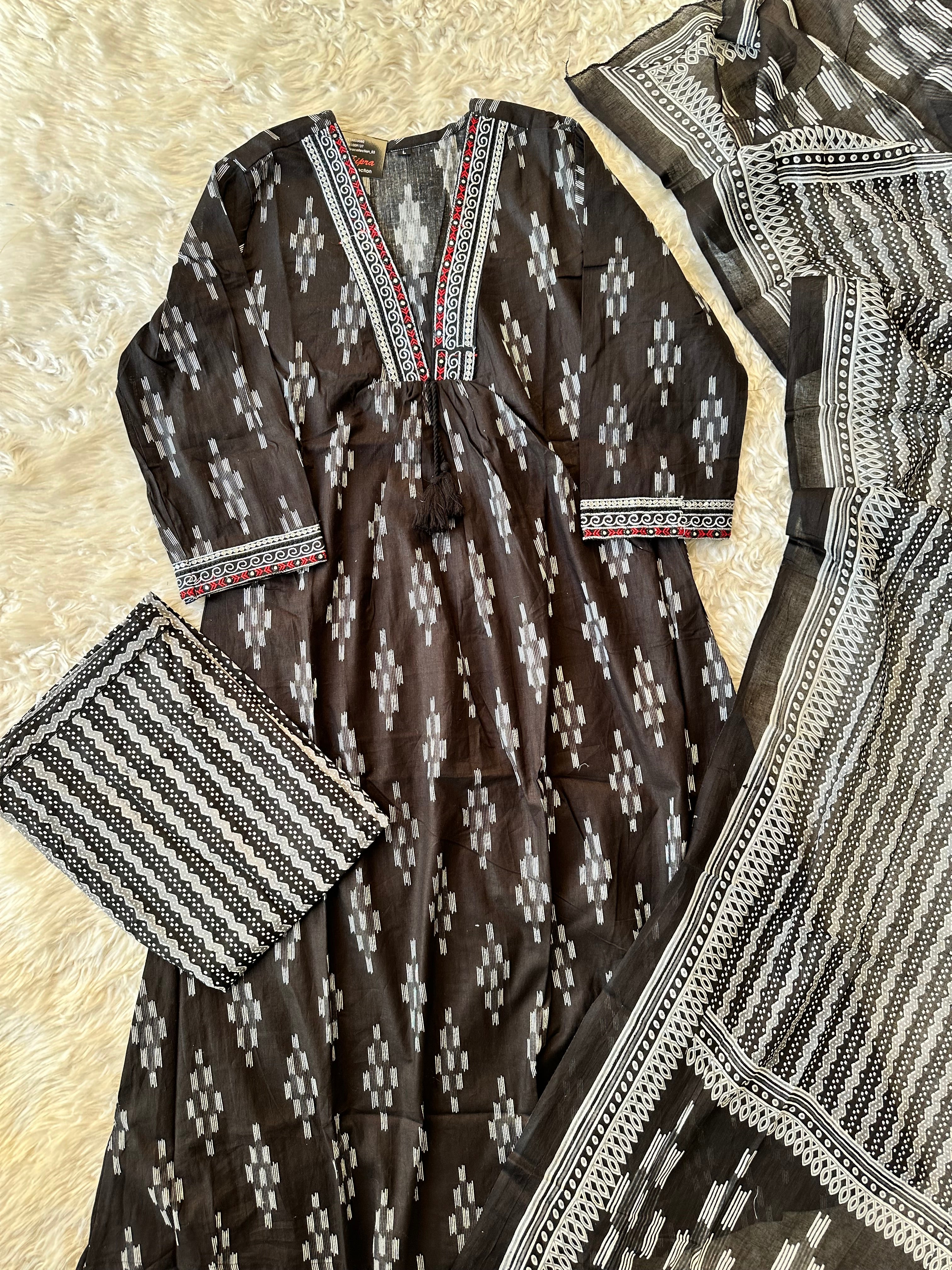 Budget Friendly FLARE Kurti Pant Dupatta Set