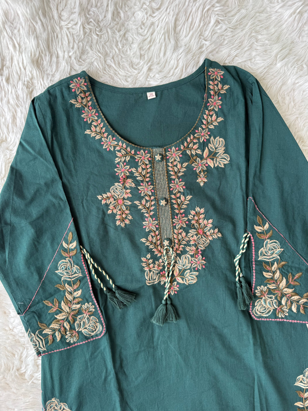 Premium Cotton Kurti Pant Dupatta Set
