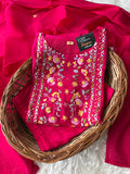 Mul Chanderi Kurti Pant Dupatta Set