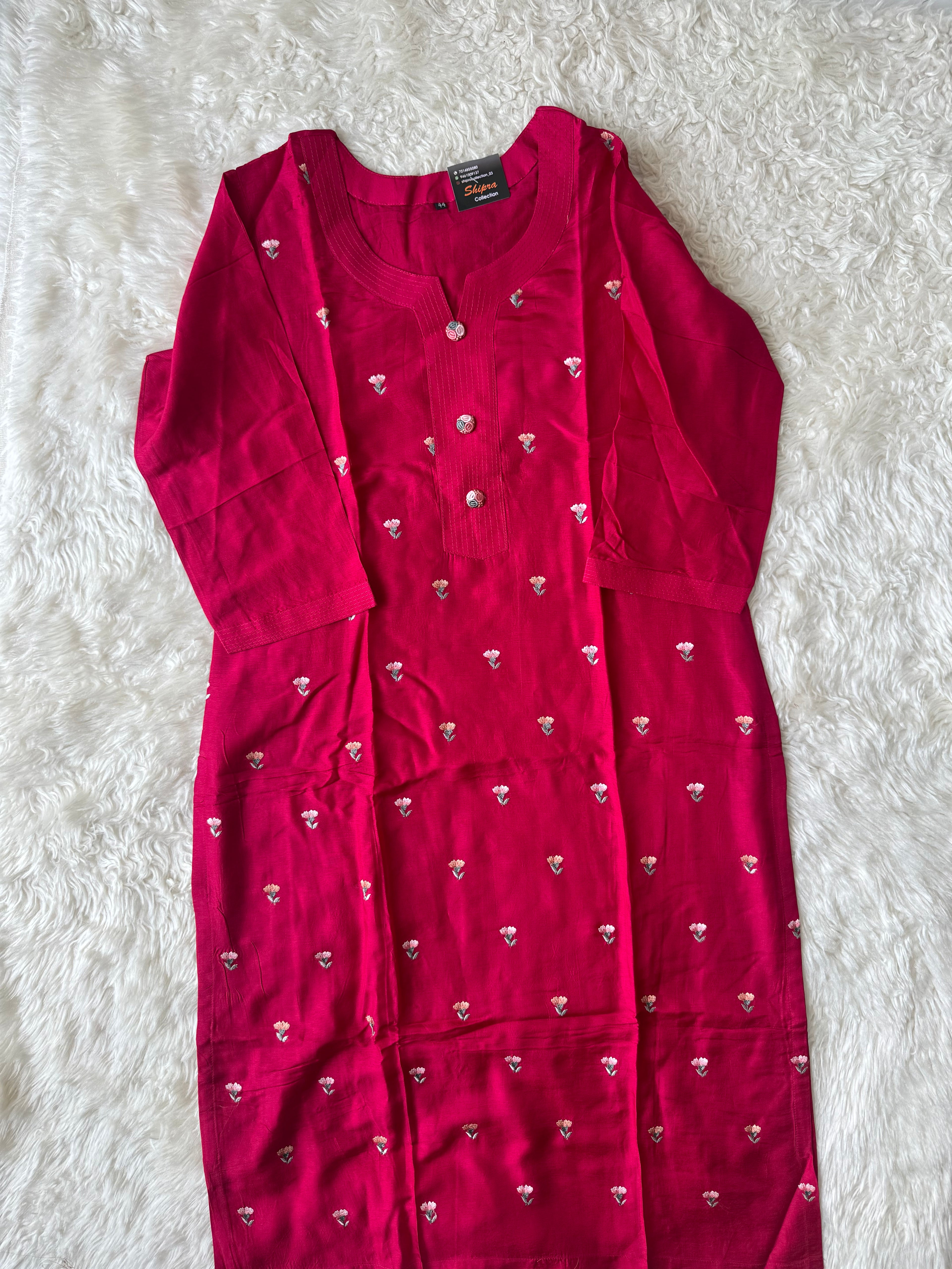 Dola Silk Kurti Pant Dupatta Set