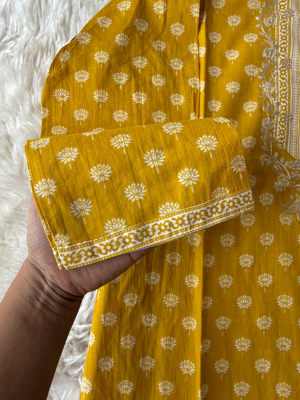 Breathable Cotton Kurti Pant Cotton Dupatta Set