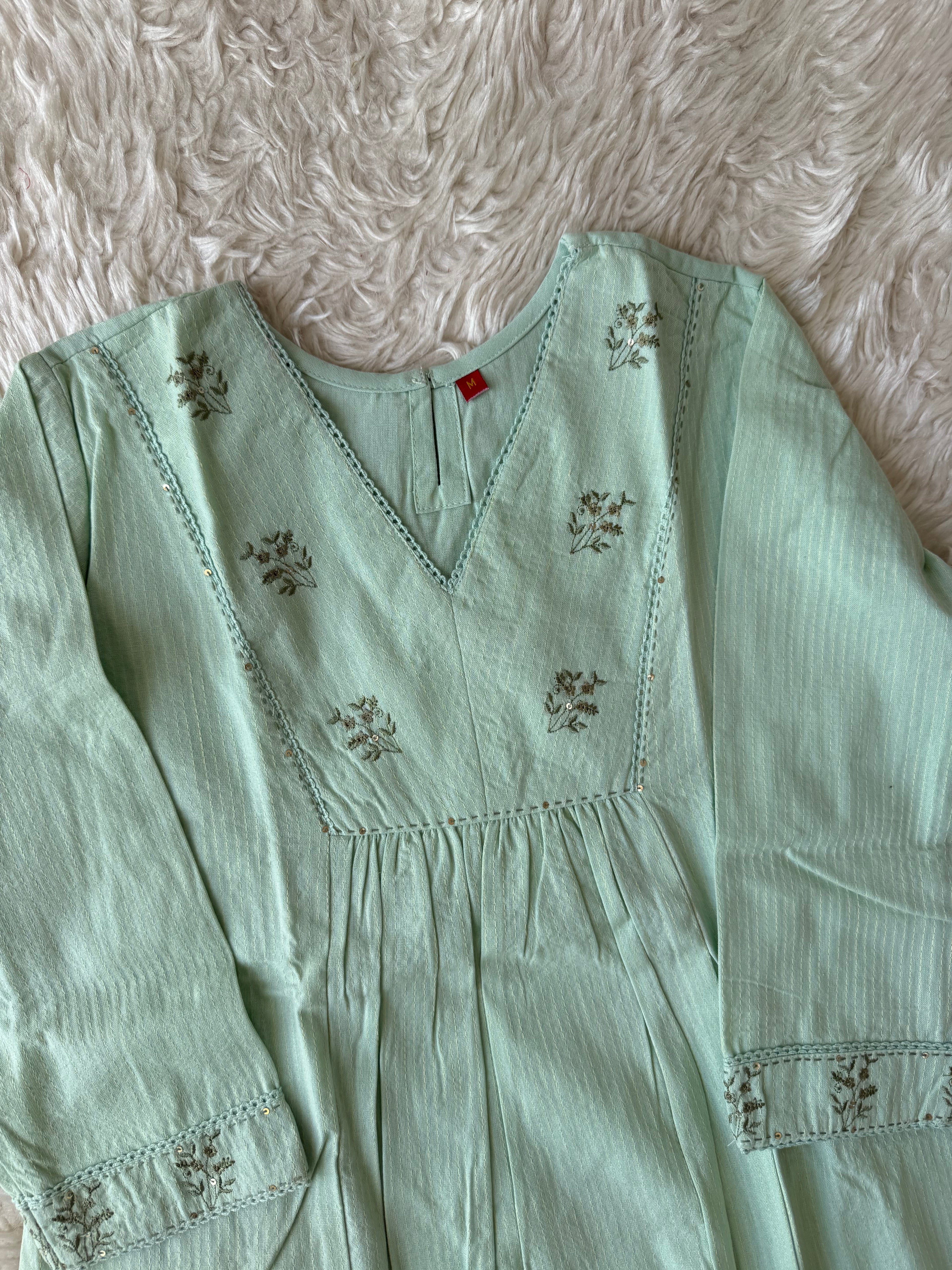 Premium Khadi Cotton Kurti Pant Set