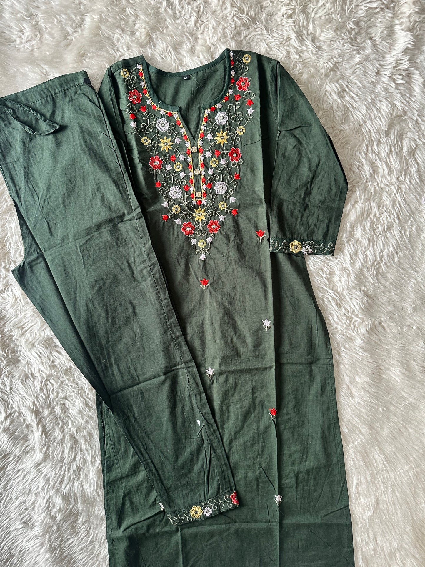 Cotton Kurti Pant Set