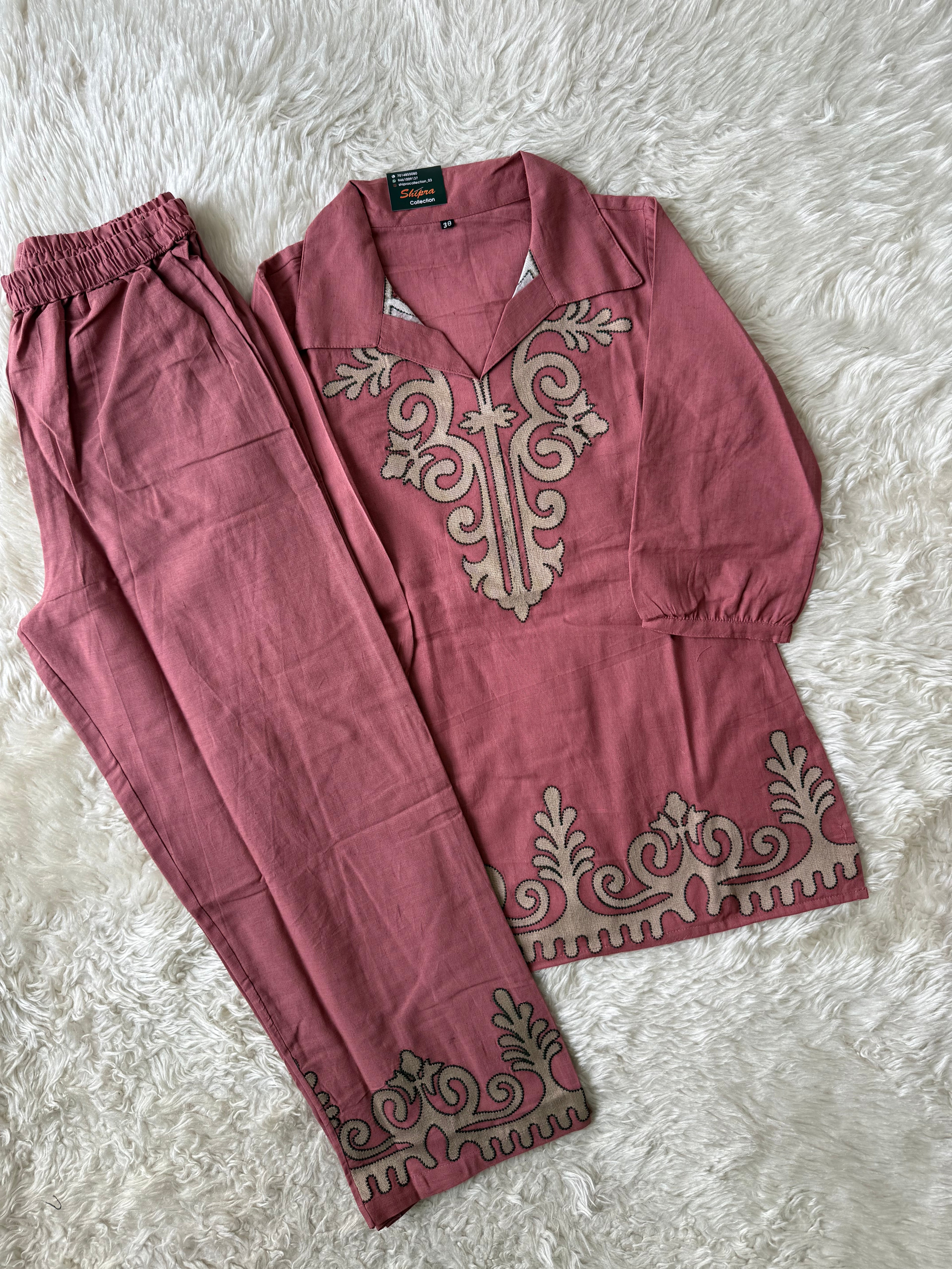 Soft Khadi Cotton Co-ord Set
