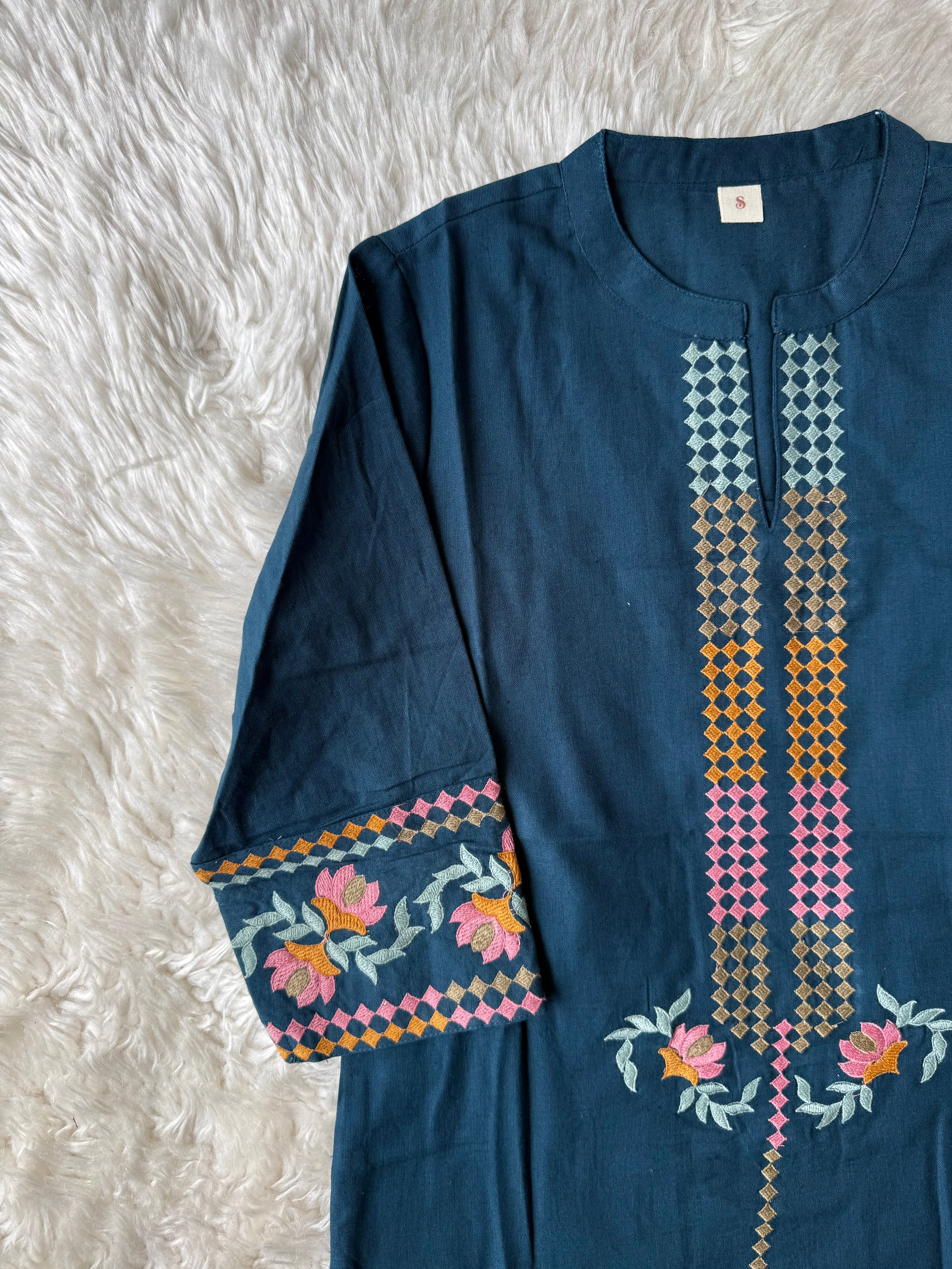 Khadi Cotton Short Kurti