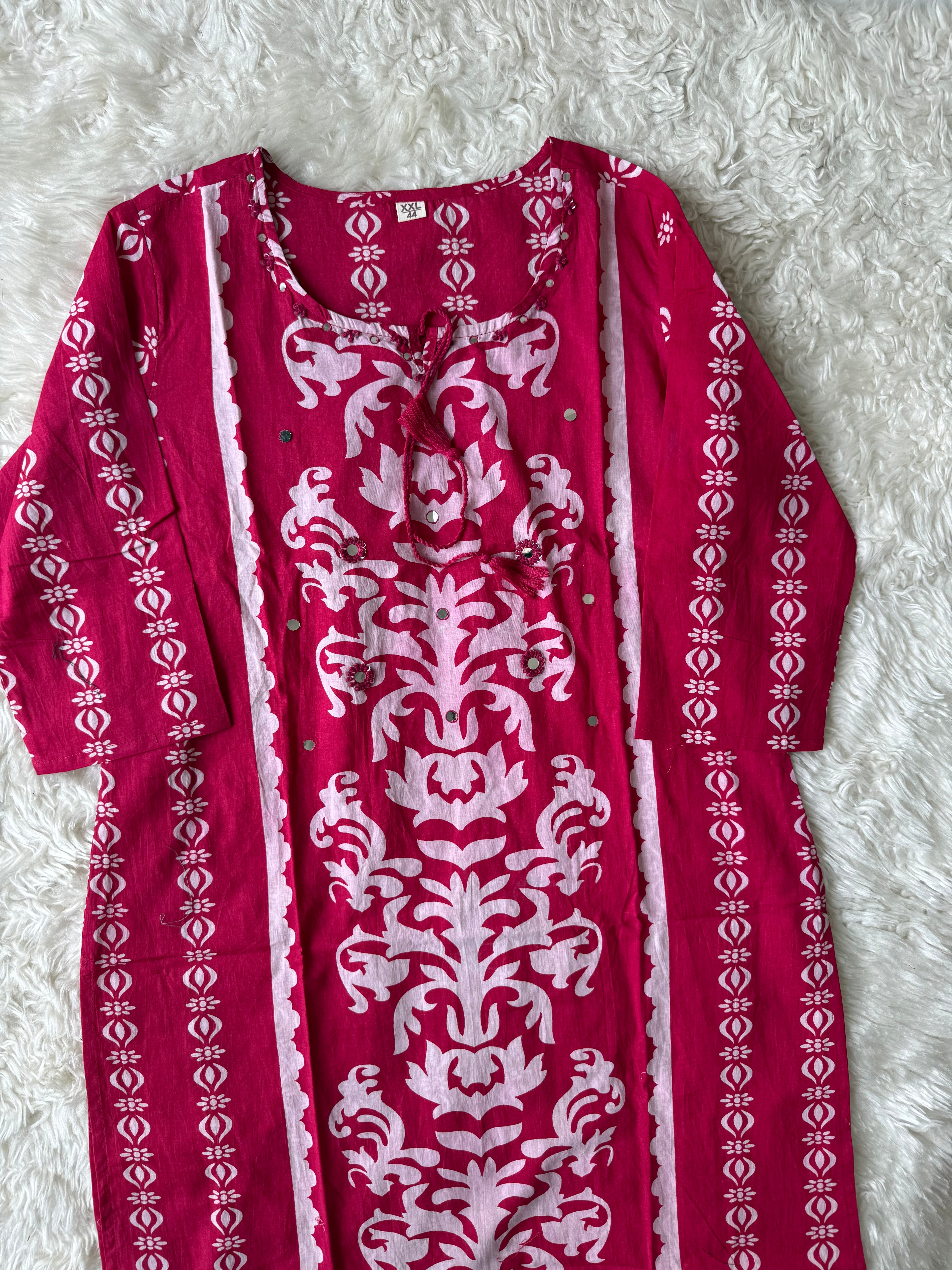 Premium Cotton Kurti Pant Dupatta Set