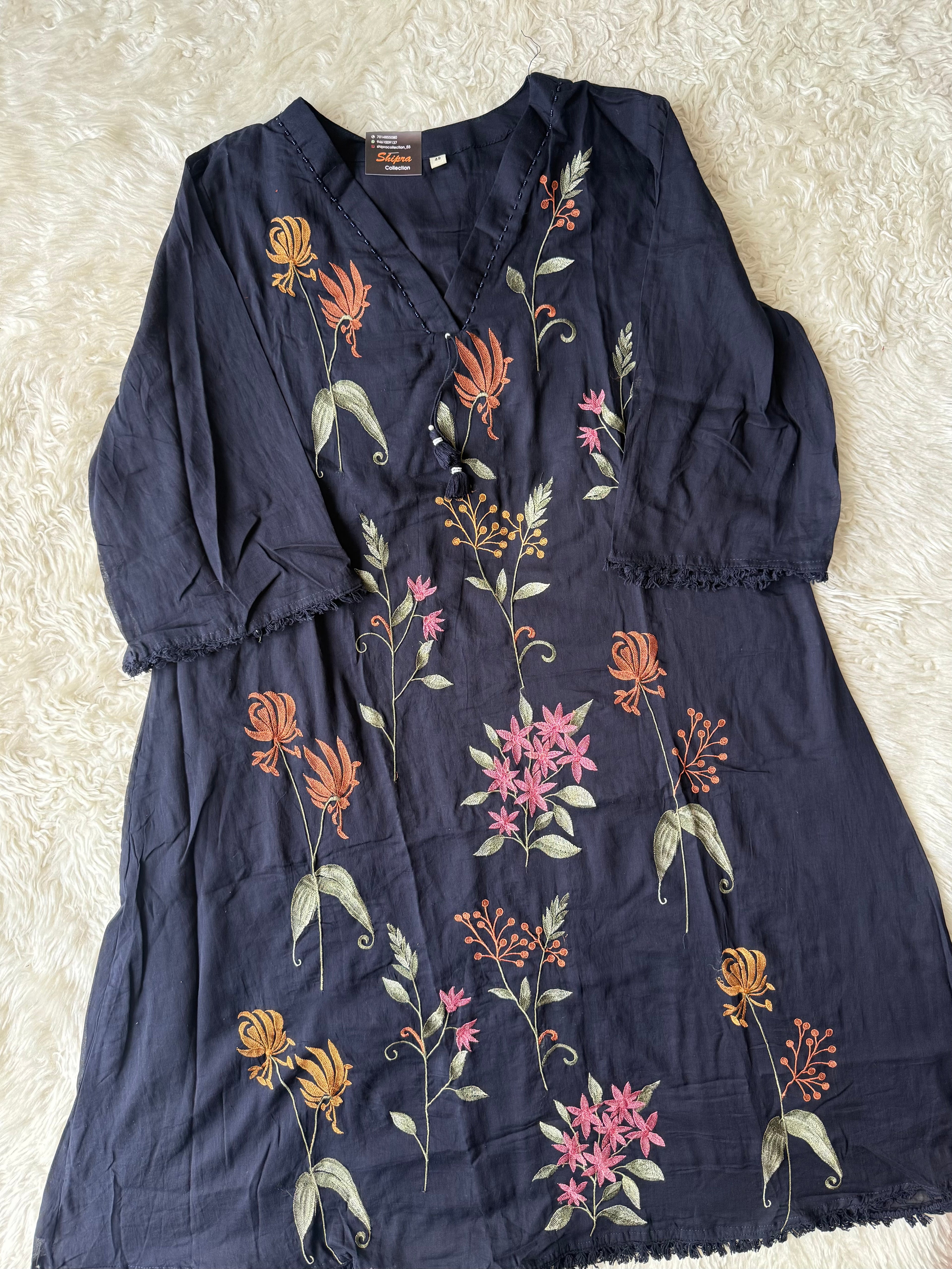 Premium Mul Cotton Thread Work Collection
