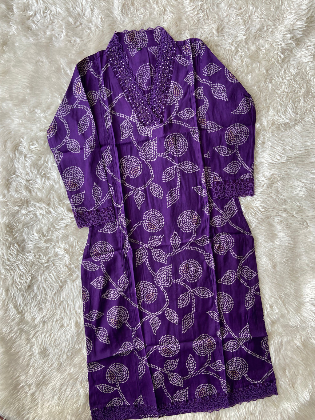 Pure Muslin Silk Kurti Pant Set