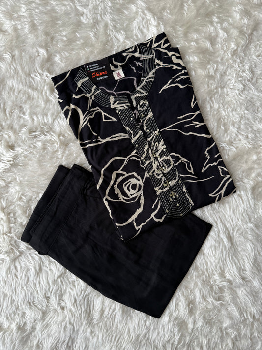 Soft Rayon Kurti Pant Set