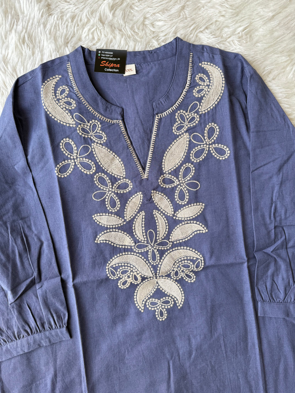 “Plus Size” Khadi Cotton Short Kurti