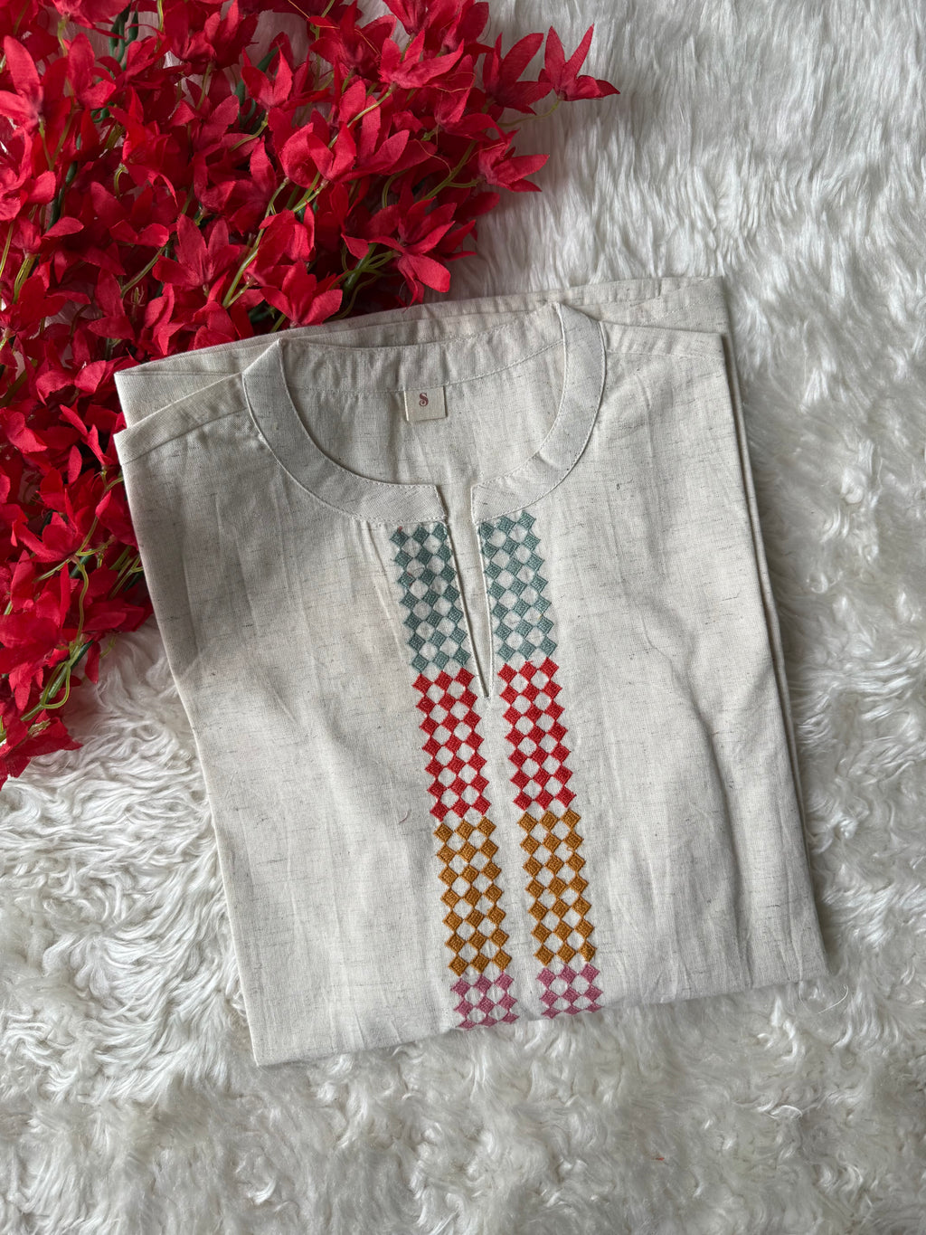 Khadi Cotton Short Kurti