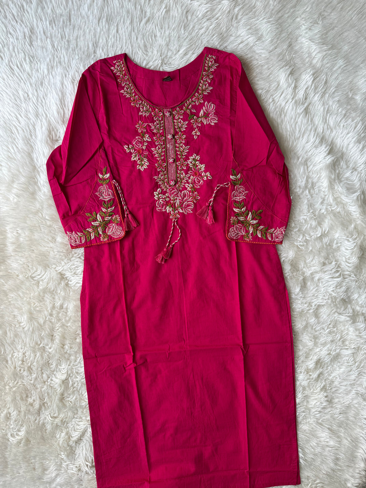 Pure Cotton Kurti Pant Dupatta Set