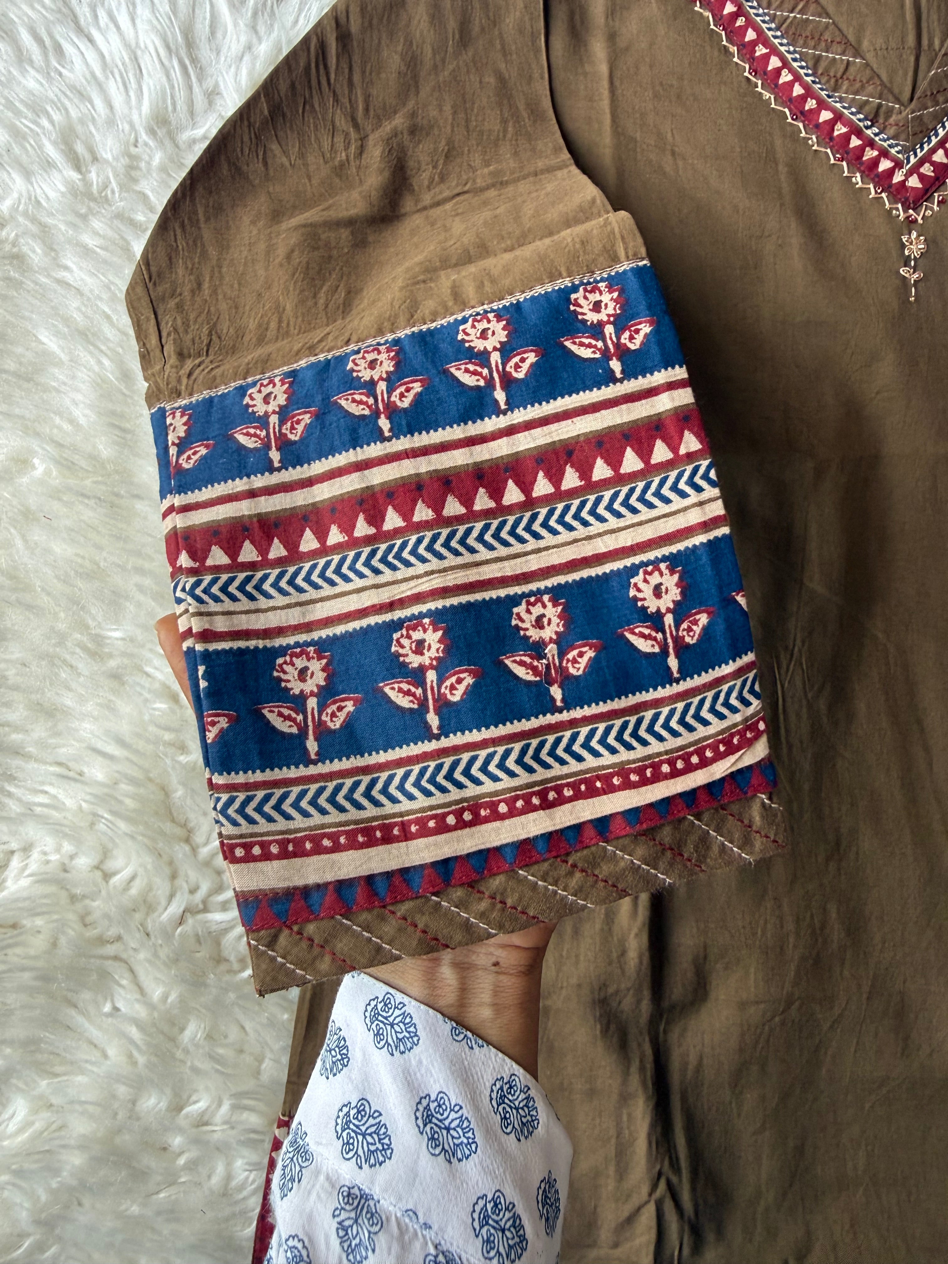 Premium Cotton Kurti Pant Dupatta Set