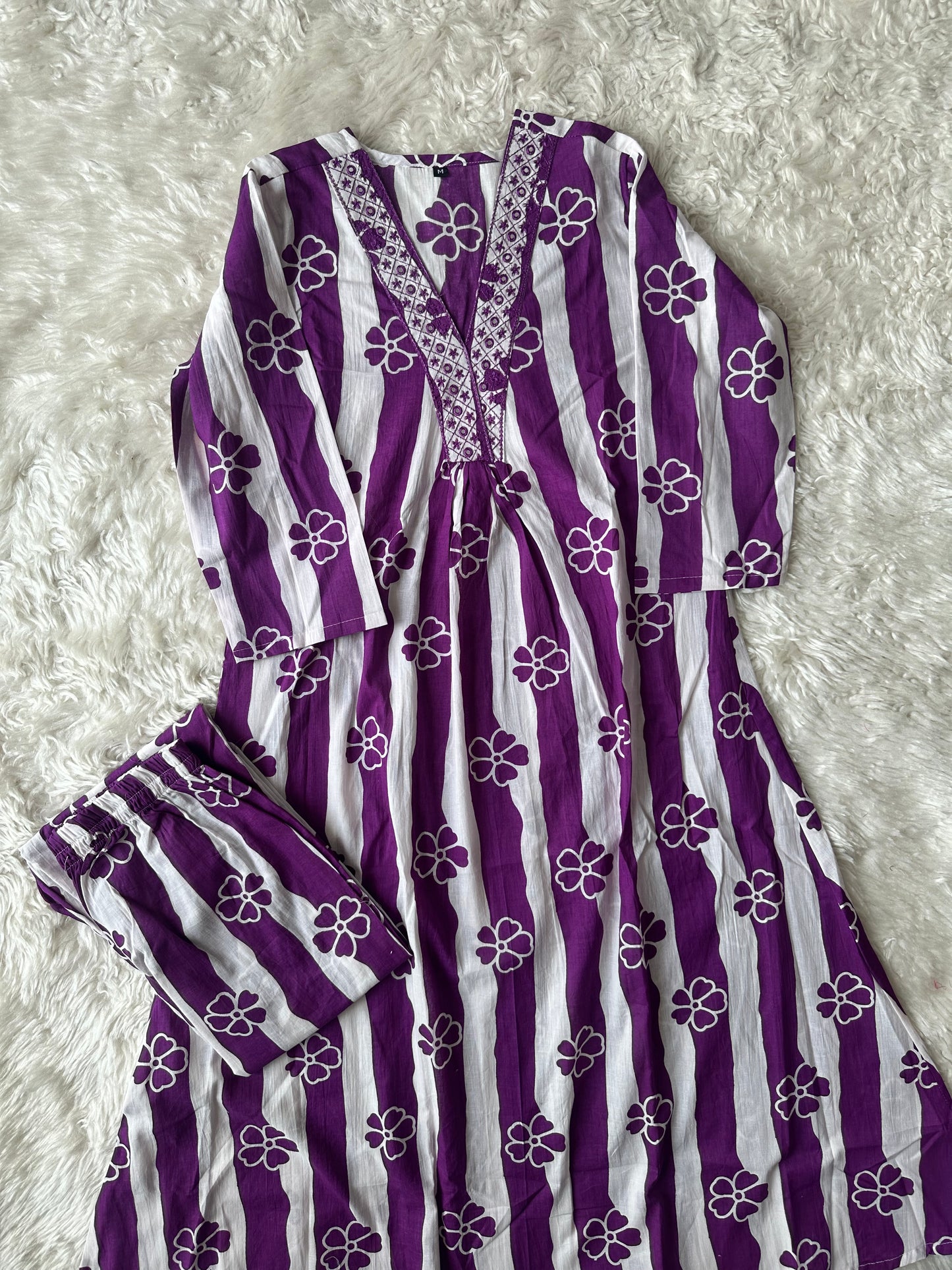 Cotton Kurti Pant Set