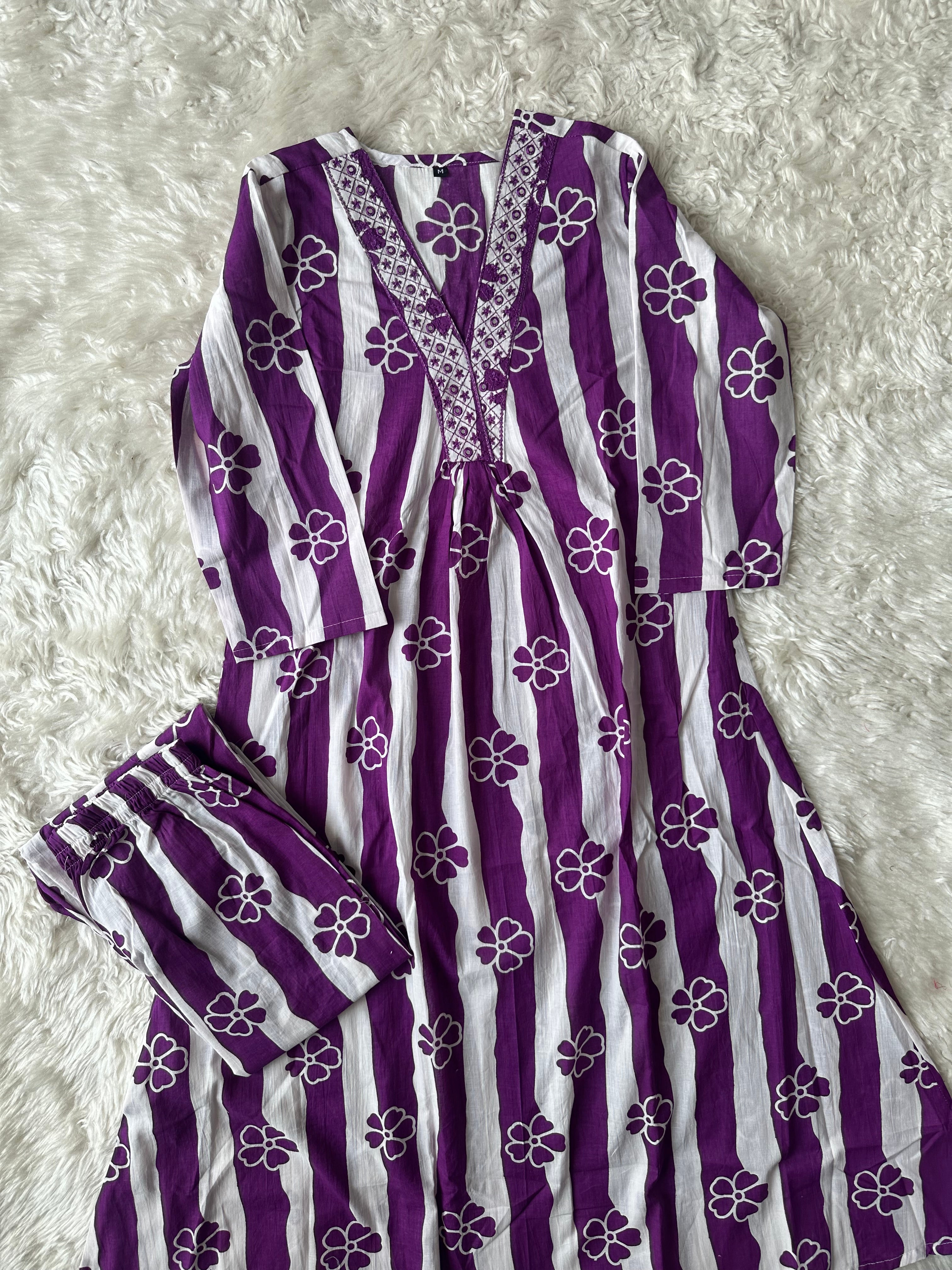 Cotton Kurti Pant Set