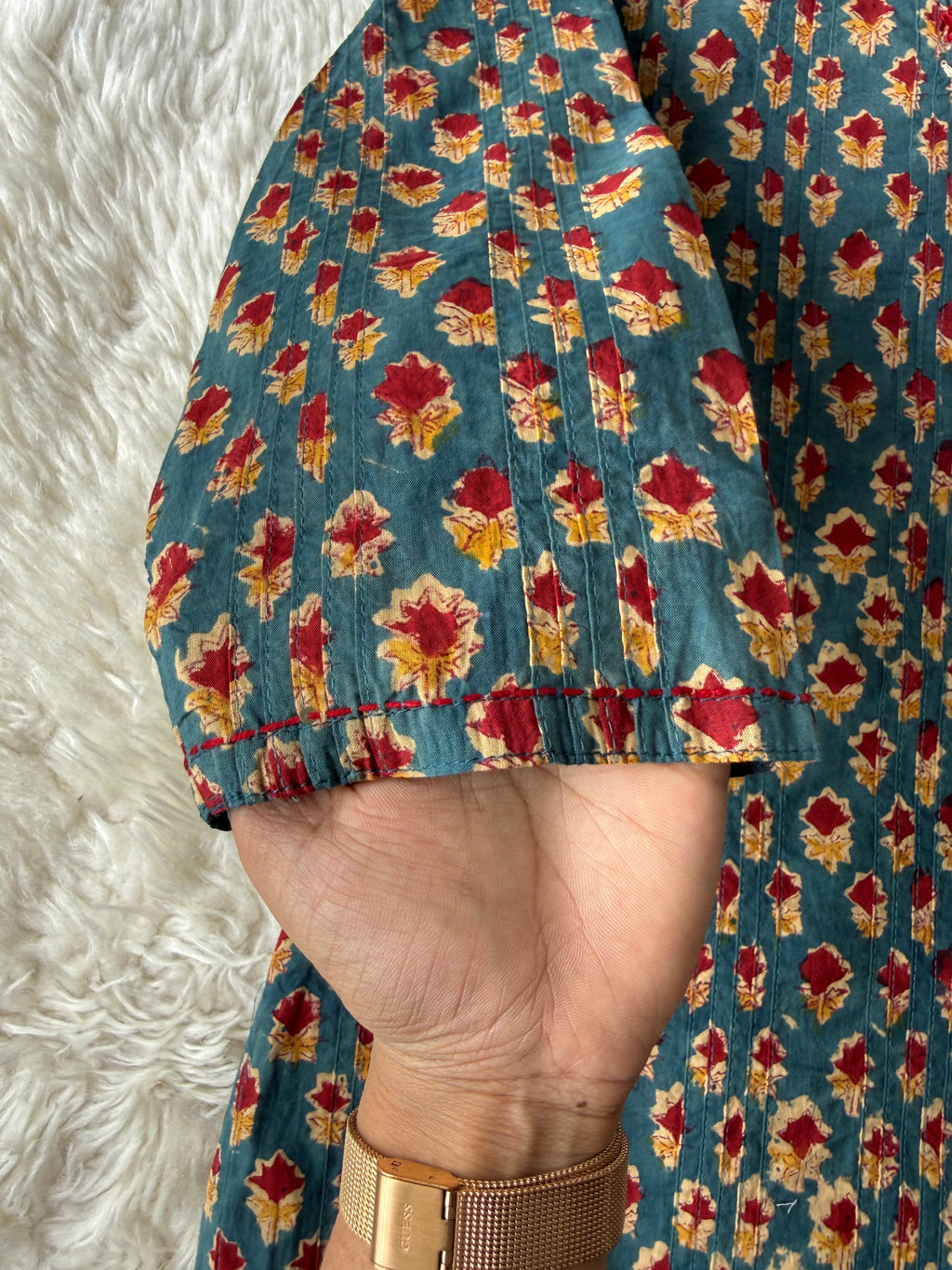 Premium Cotton Handblock Kurti