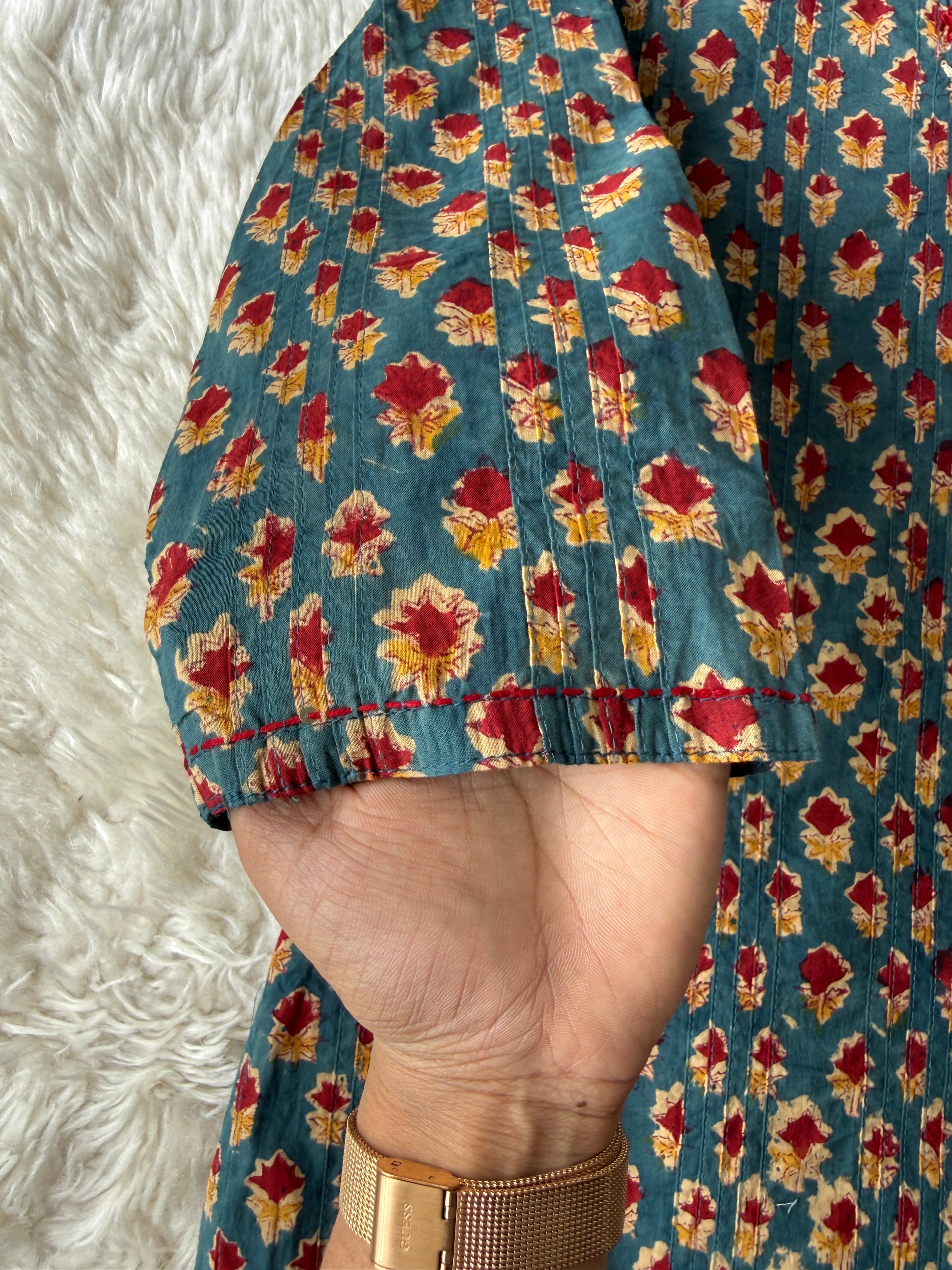 Premium Cotton Handblock Kurti