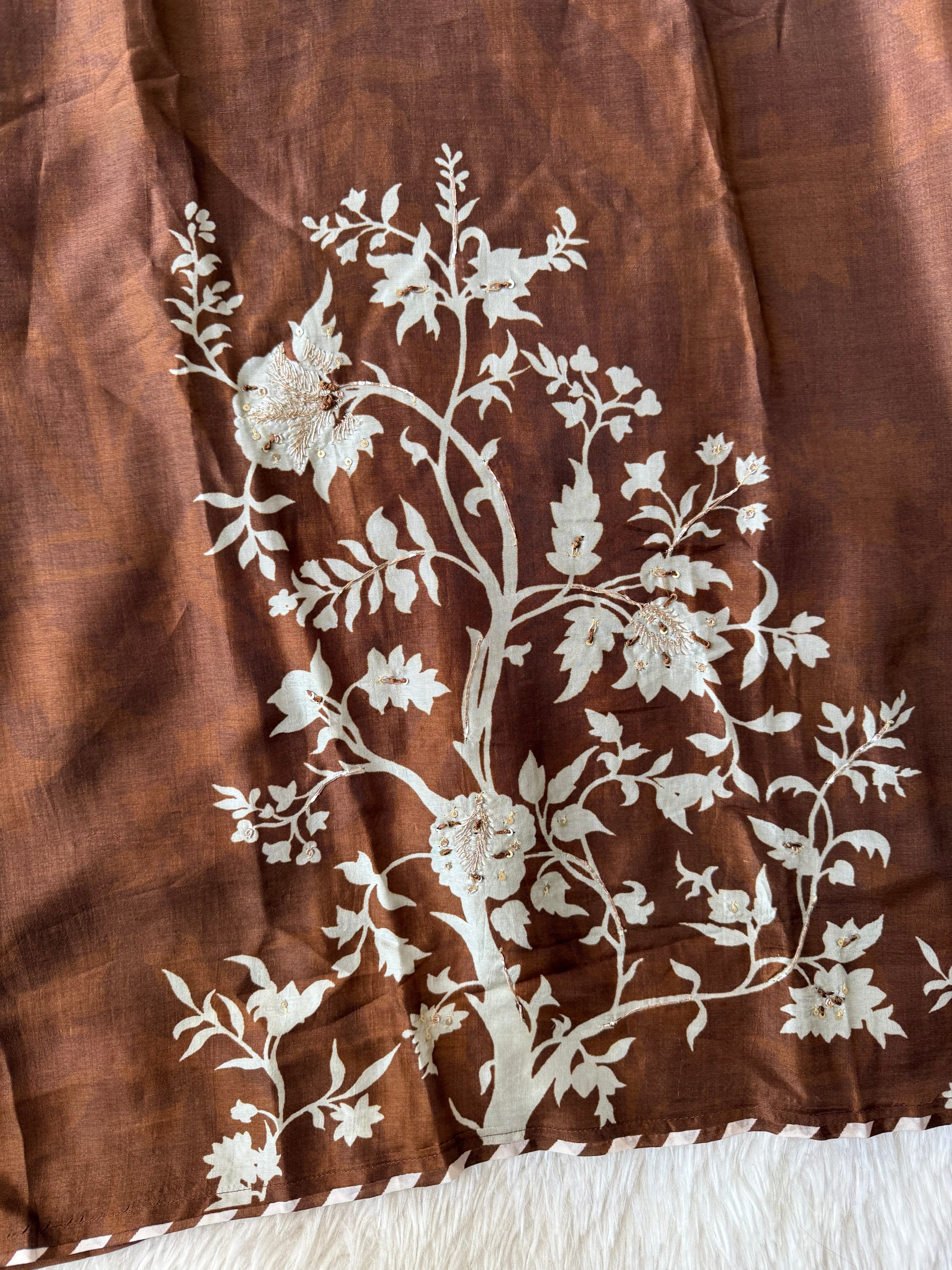 Tussar Silk Kurti Pant Dupatta Set
