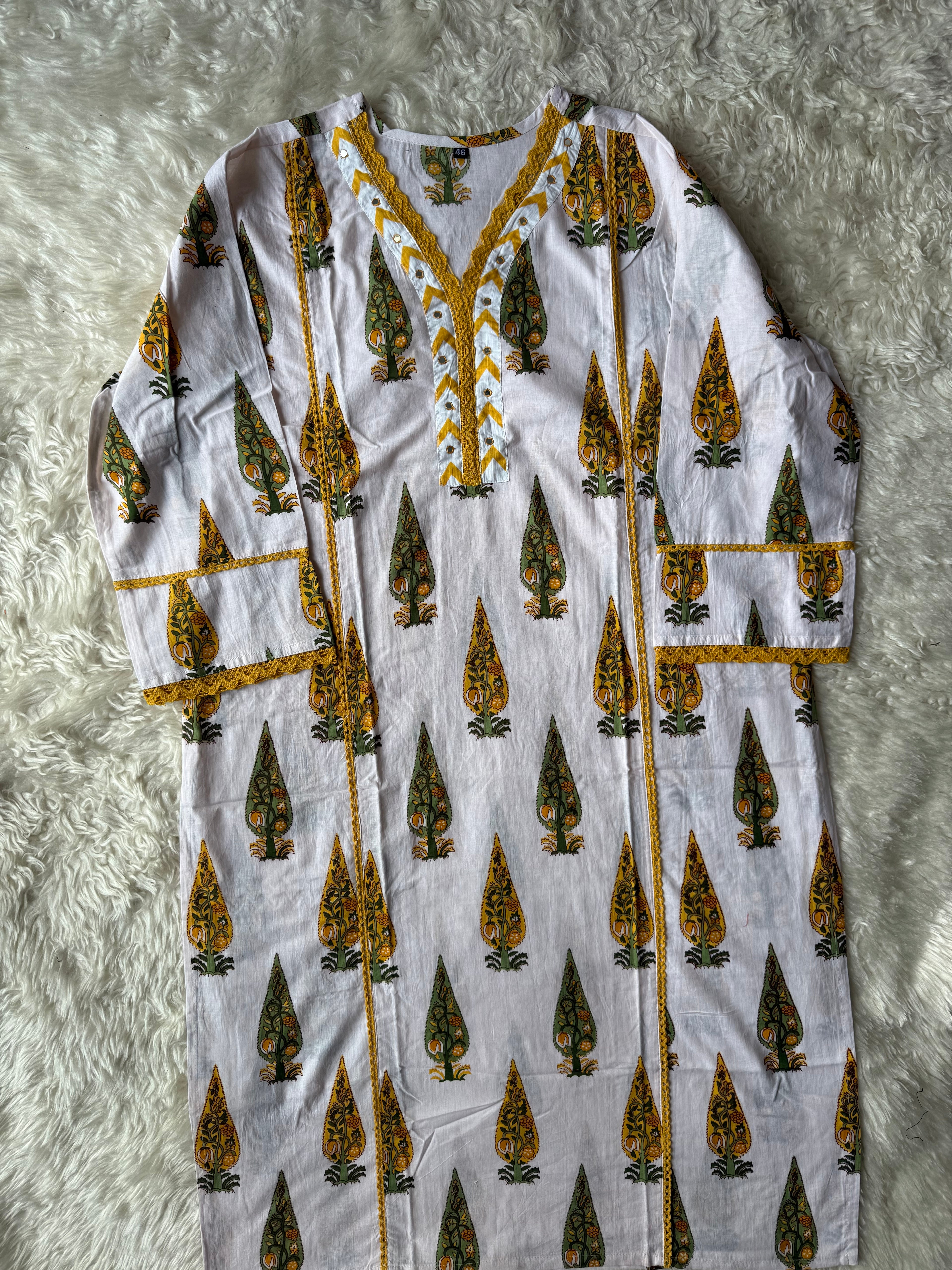 Cotton Kurti Pant Set