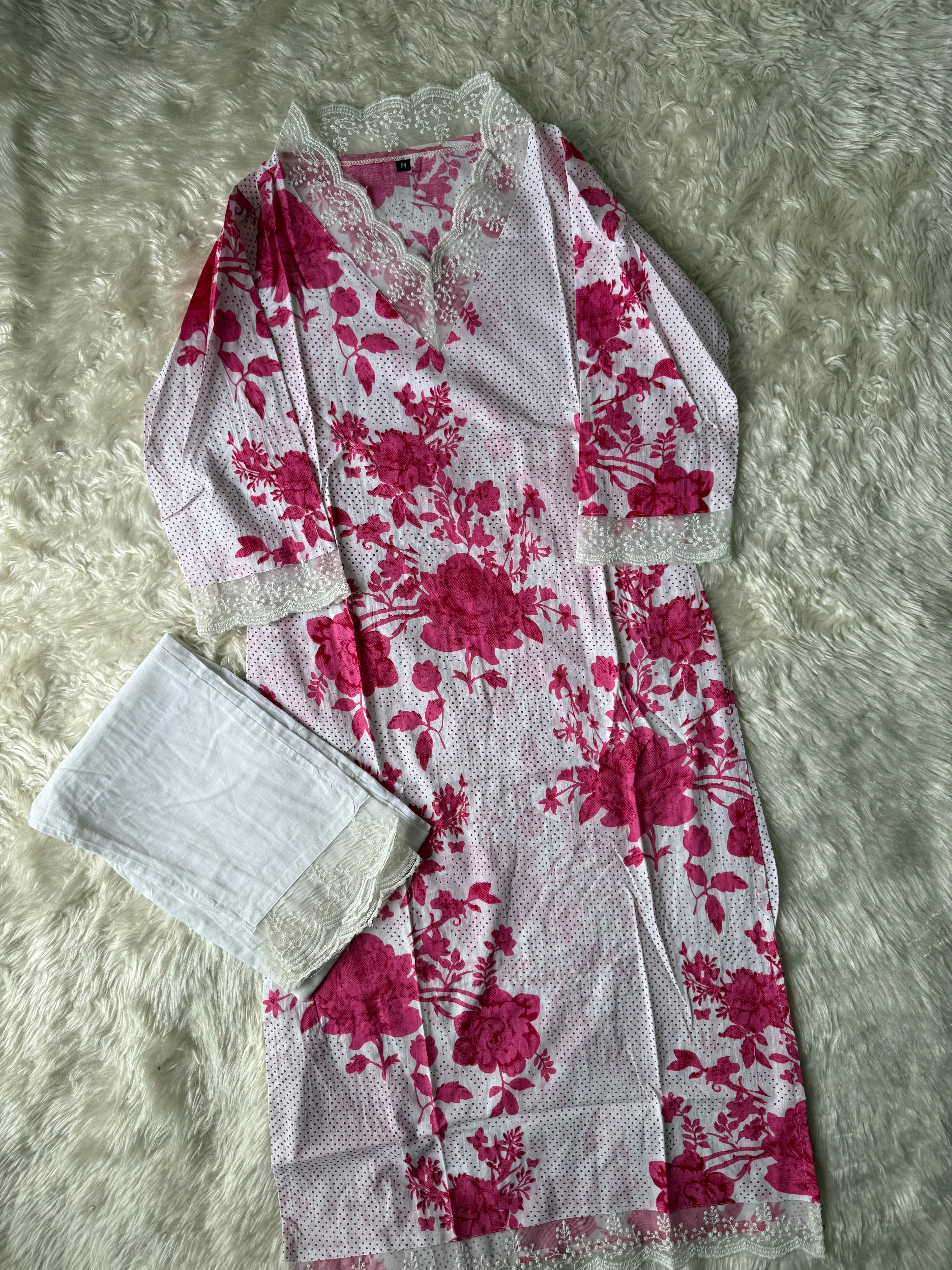 Cotton Kurti Pant Set