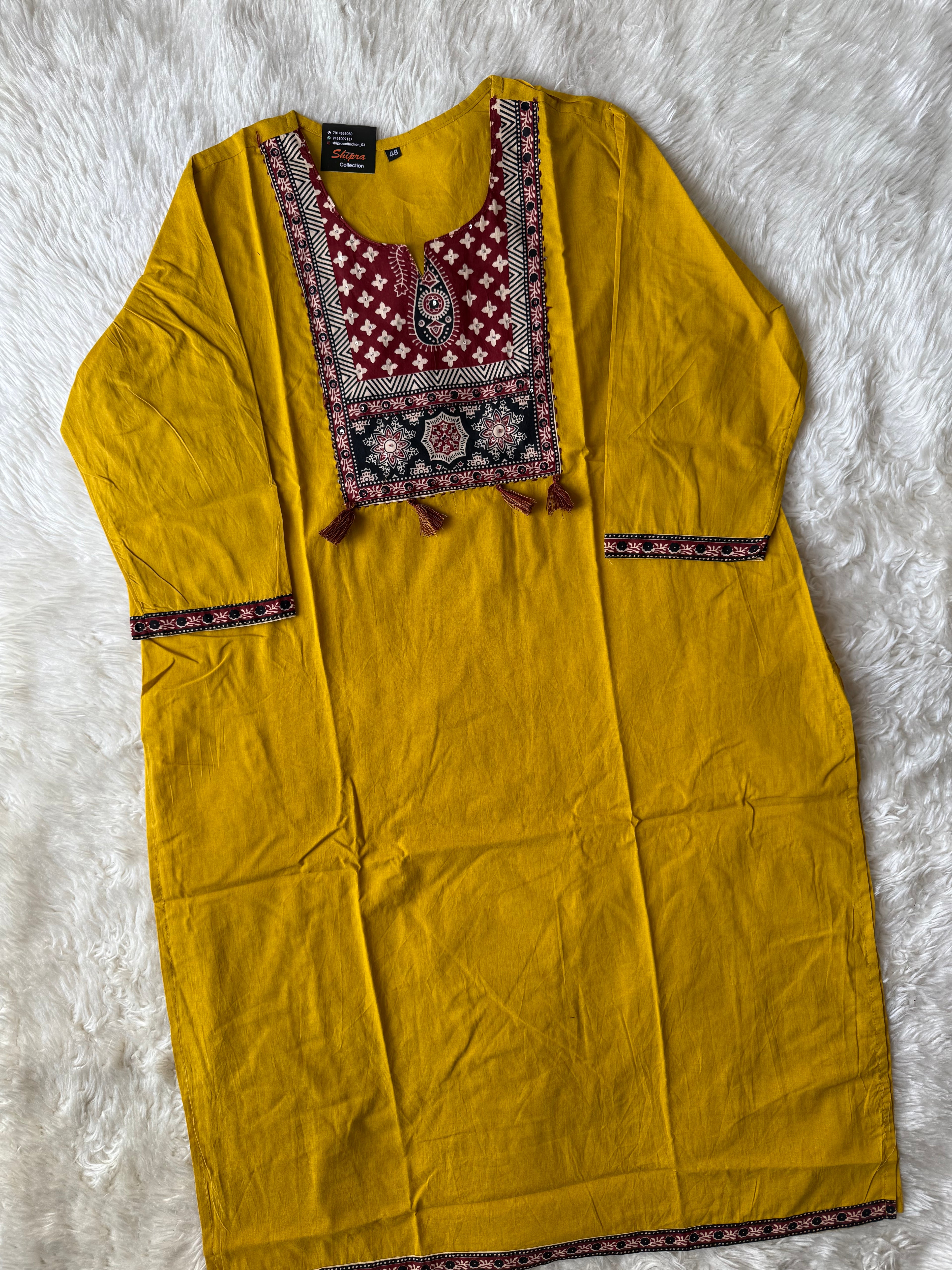 Pure Cotton Kurti Pant Dupatta Set