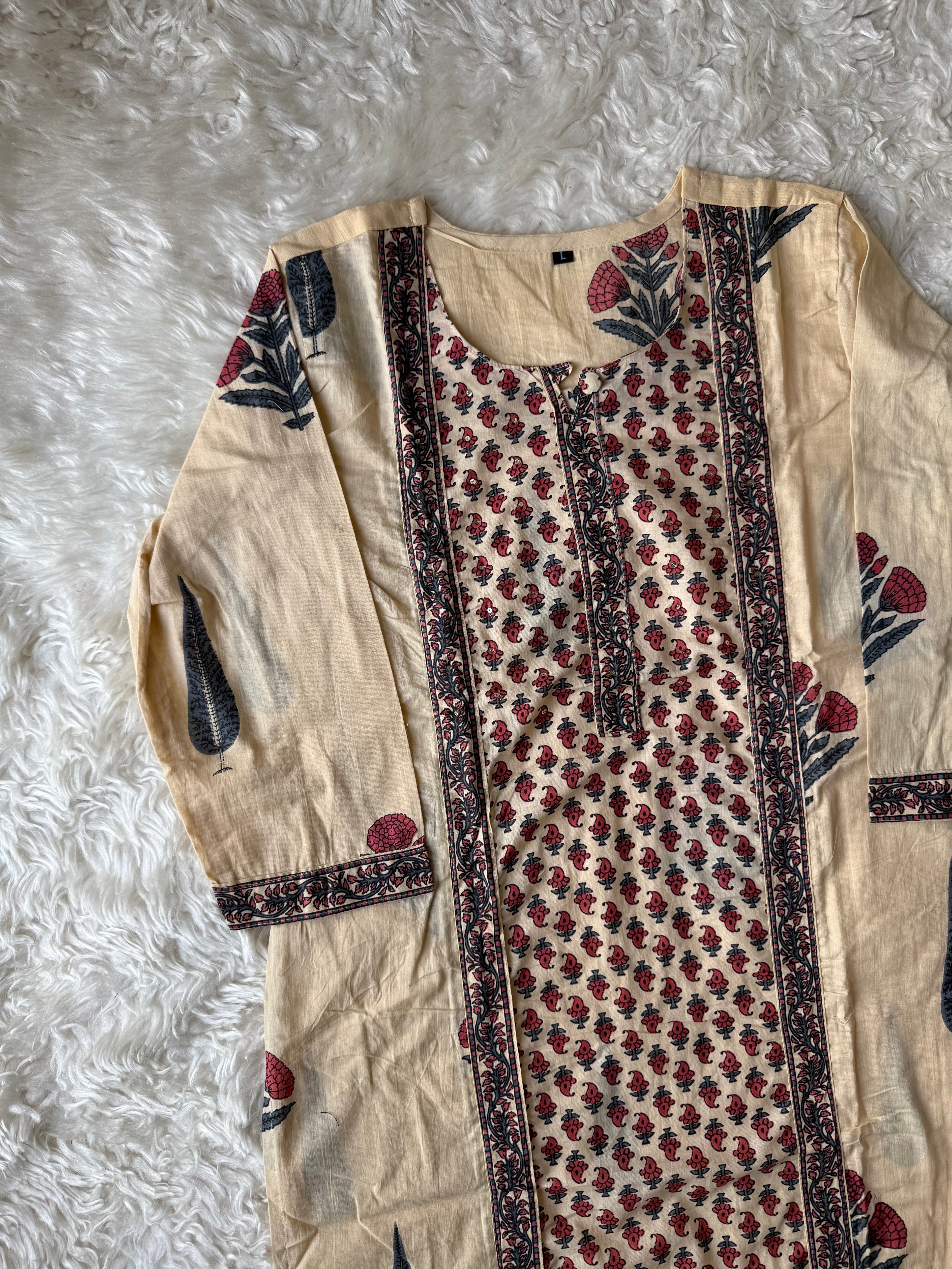 Cotton Kurti Pant Set