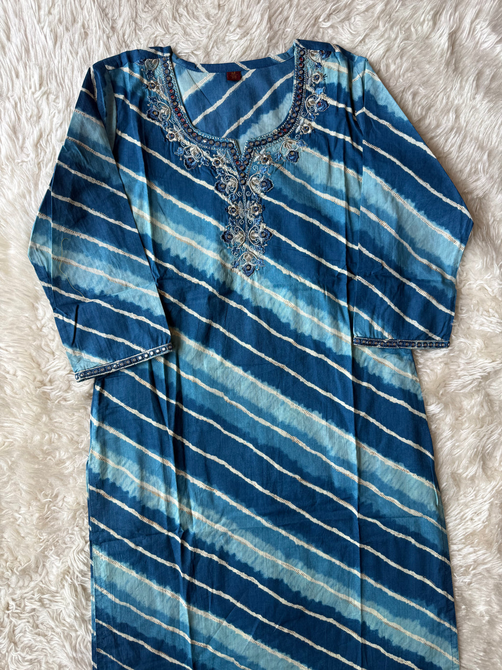 Pure Cotton Lehariya Set