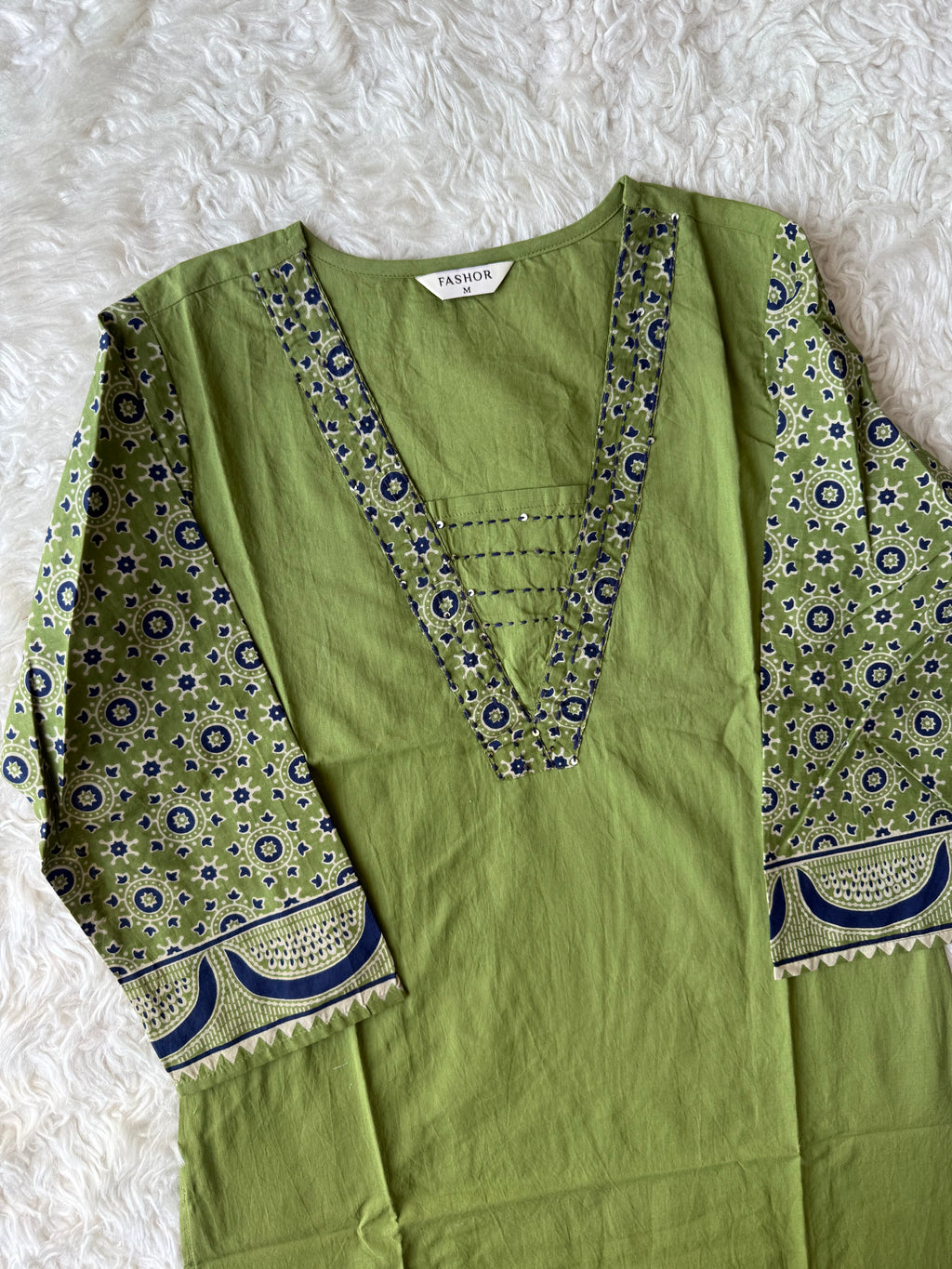 Premium Cotton Kurti Pant Dupatta Set