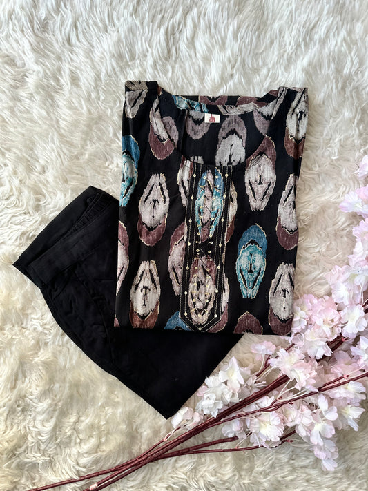 Soft Rayon Kurti Pant Set