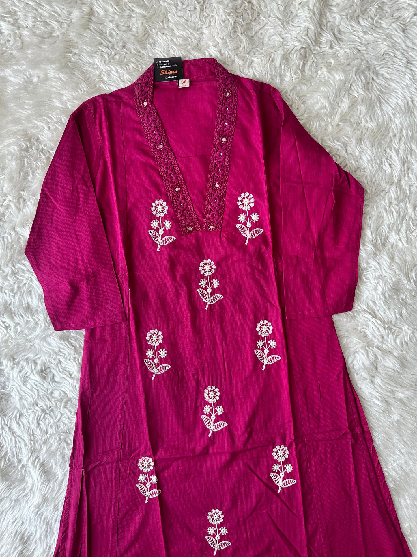 Premium Cotton Kurti Pant Dupatta Set
