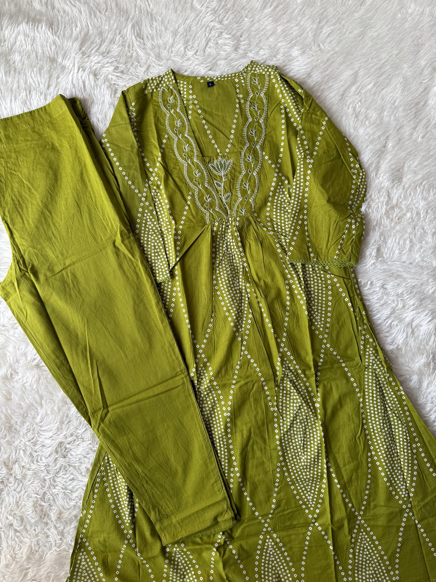 Cotton Kurti Pant Set