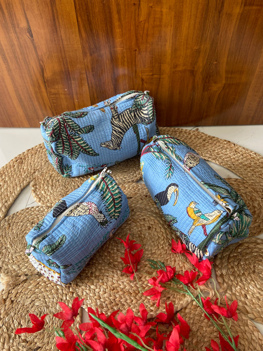 Cute 🌱 🌸 Utility Pouch (Set Of 3)