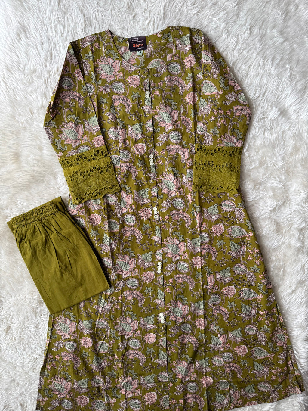 Pure Cotton Kurti Pant Set
