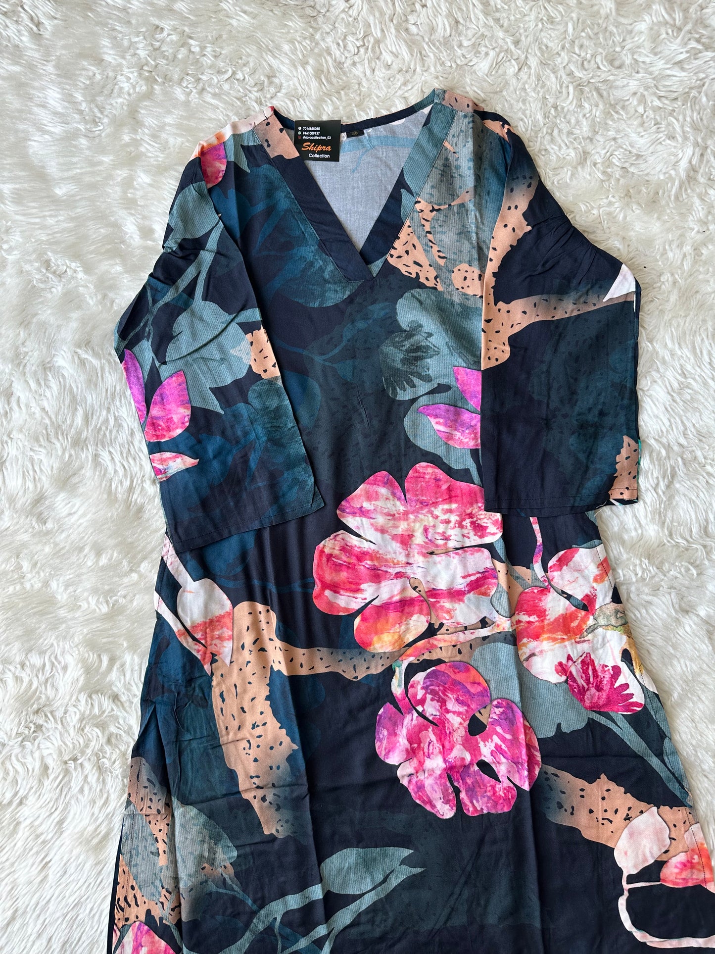 Makhan Fabric feel💕 Kurti Plazo Set