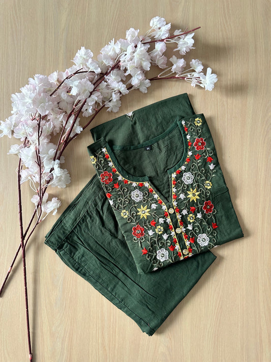 Cotton Kurti Pant Set