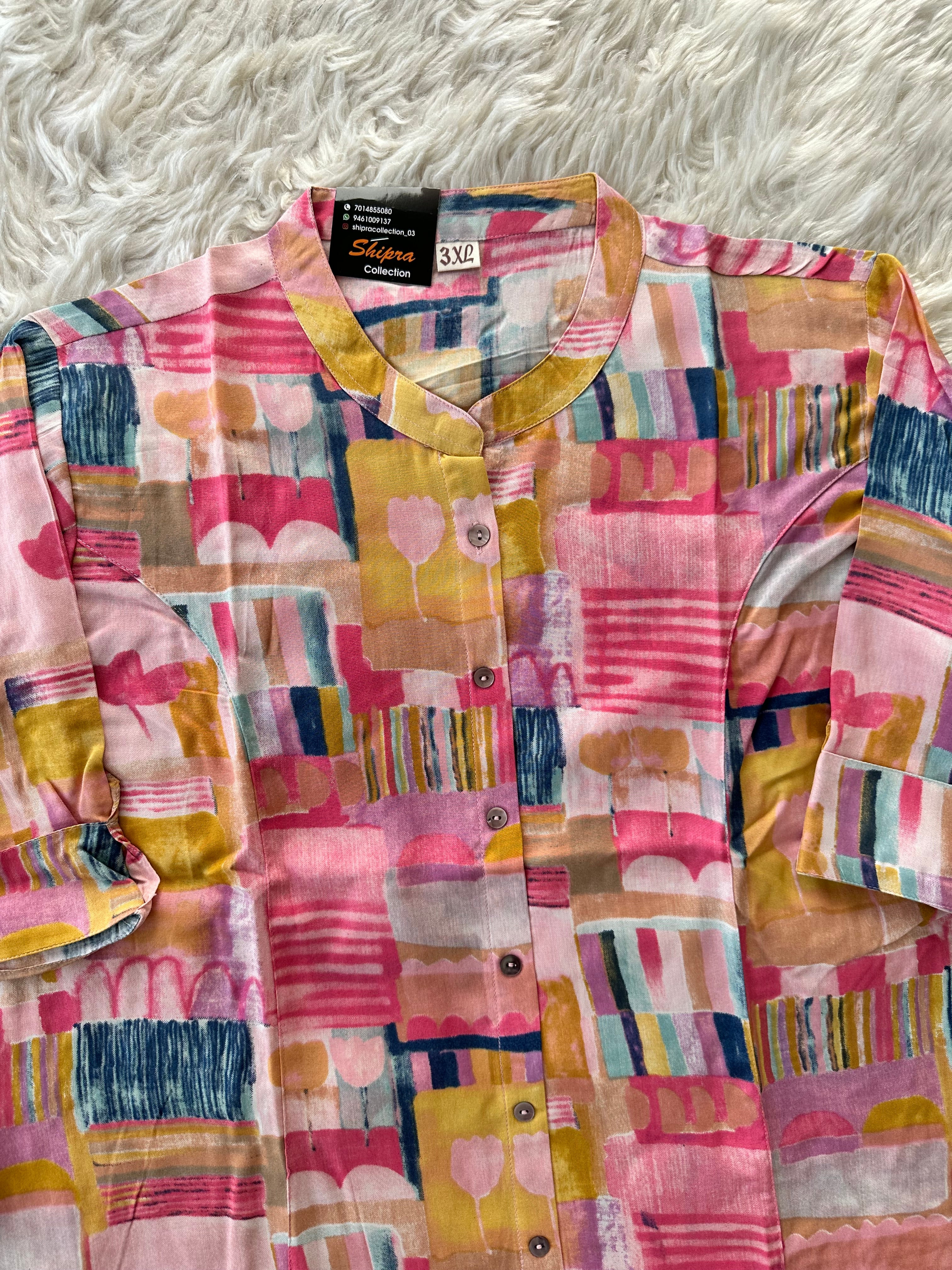 “Plus Size” Heavy Rayon Short Kurti