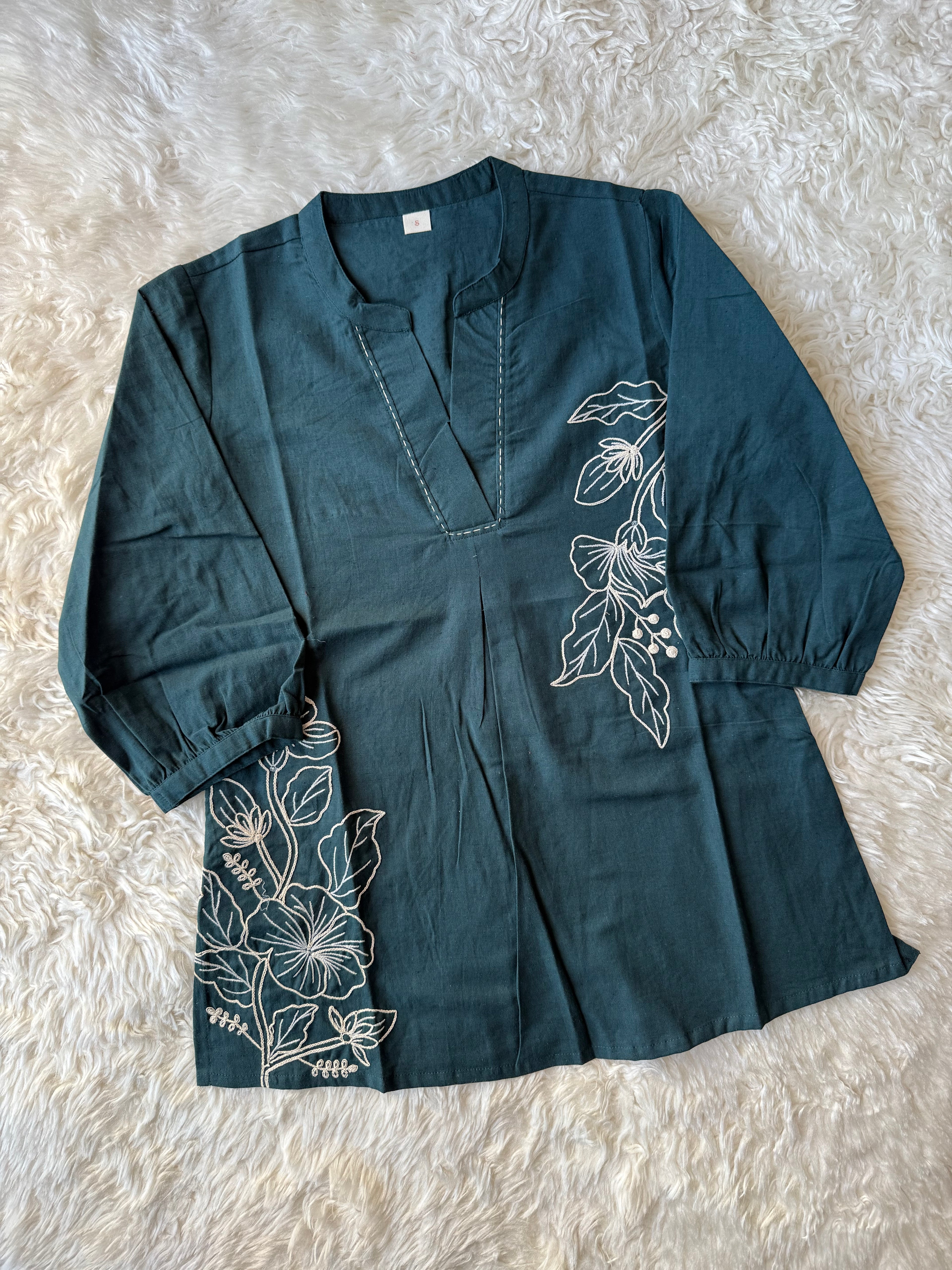 Khadi Cotton Short Kurti