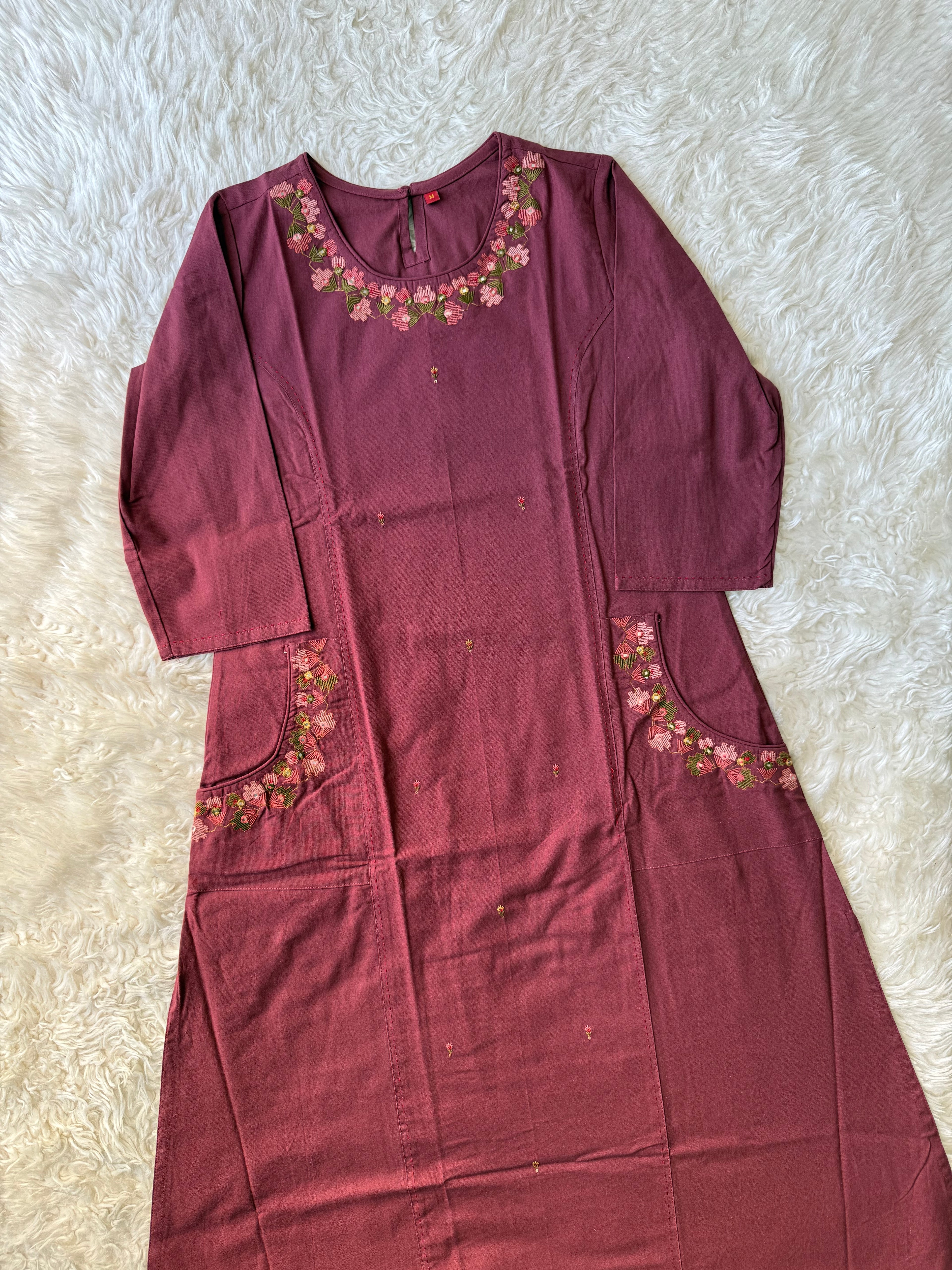 Premium Khadi Cotton Kurti Pant Set