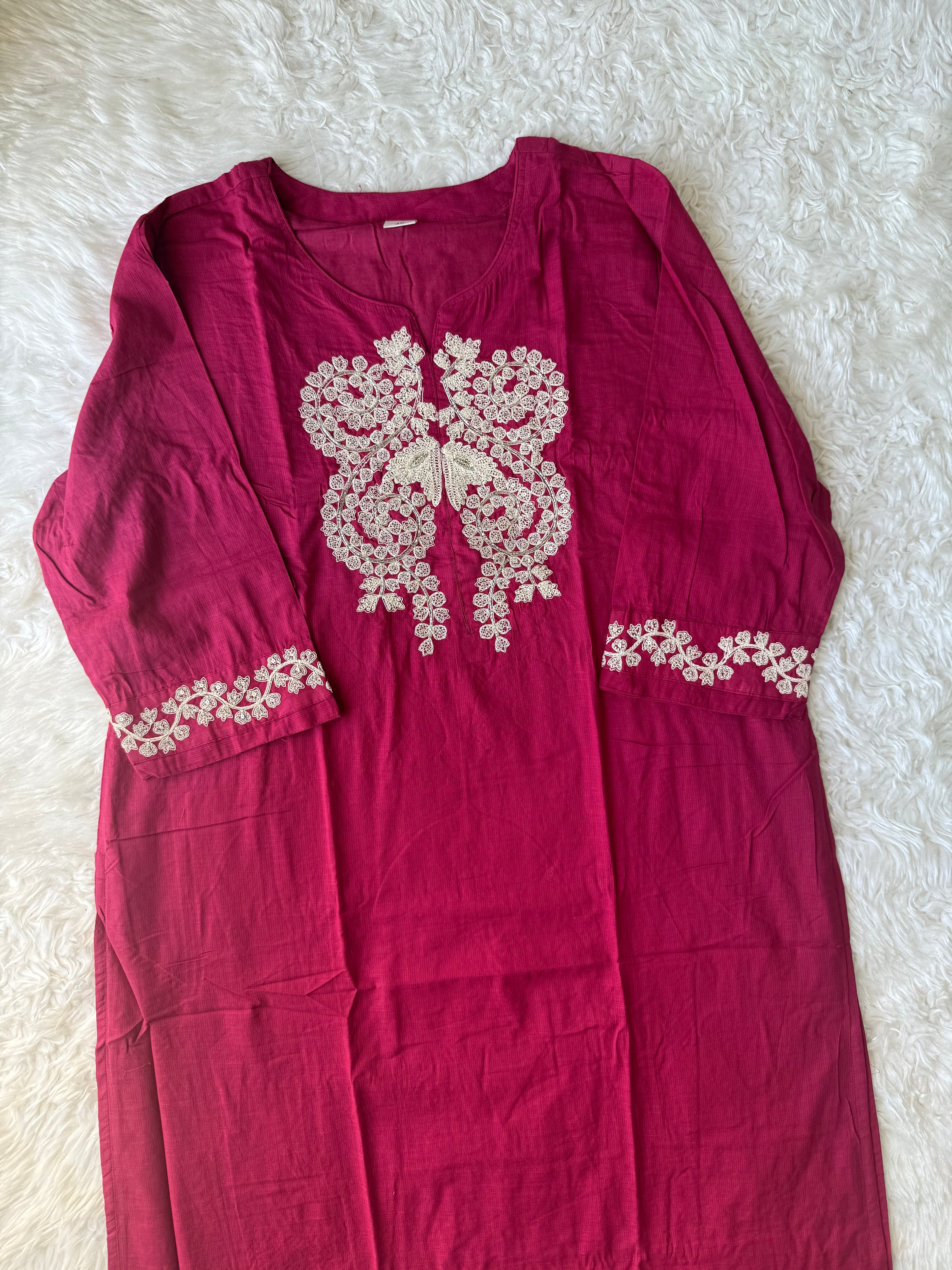 Premium Cotton Kurti Pant Dupatta Set