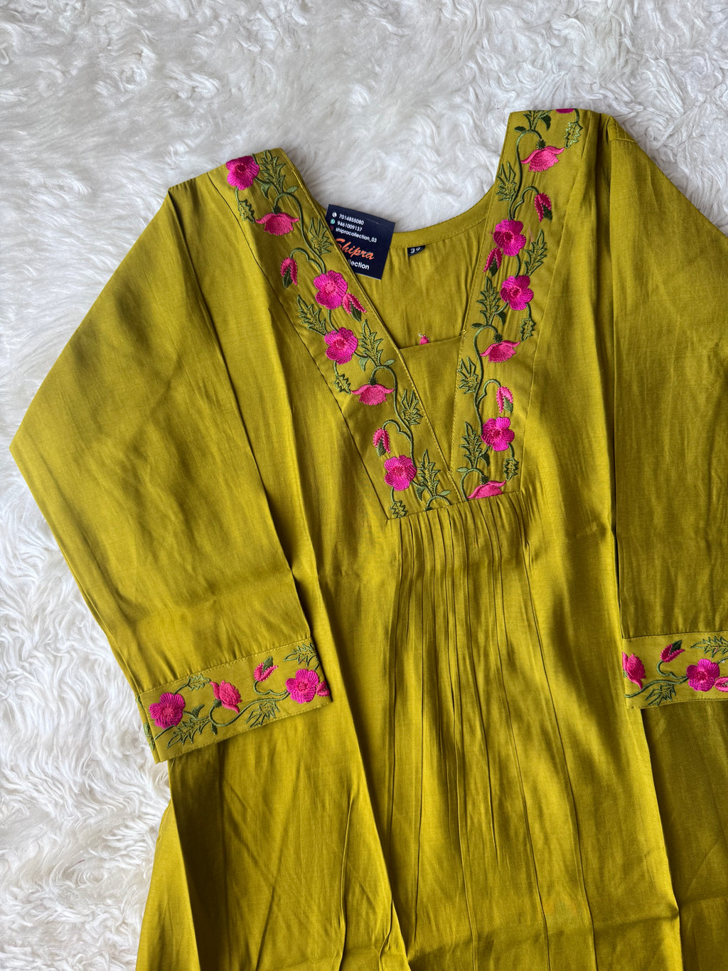 Pure Muslin Silk Kurti Plazo Set