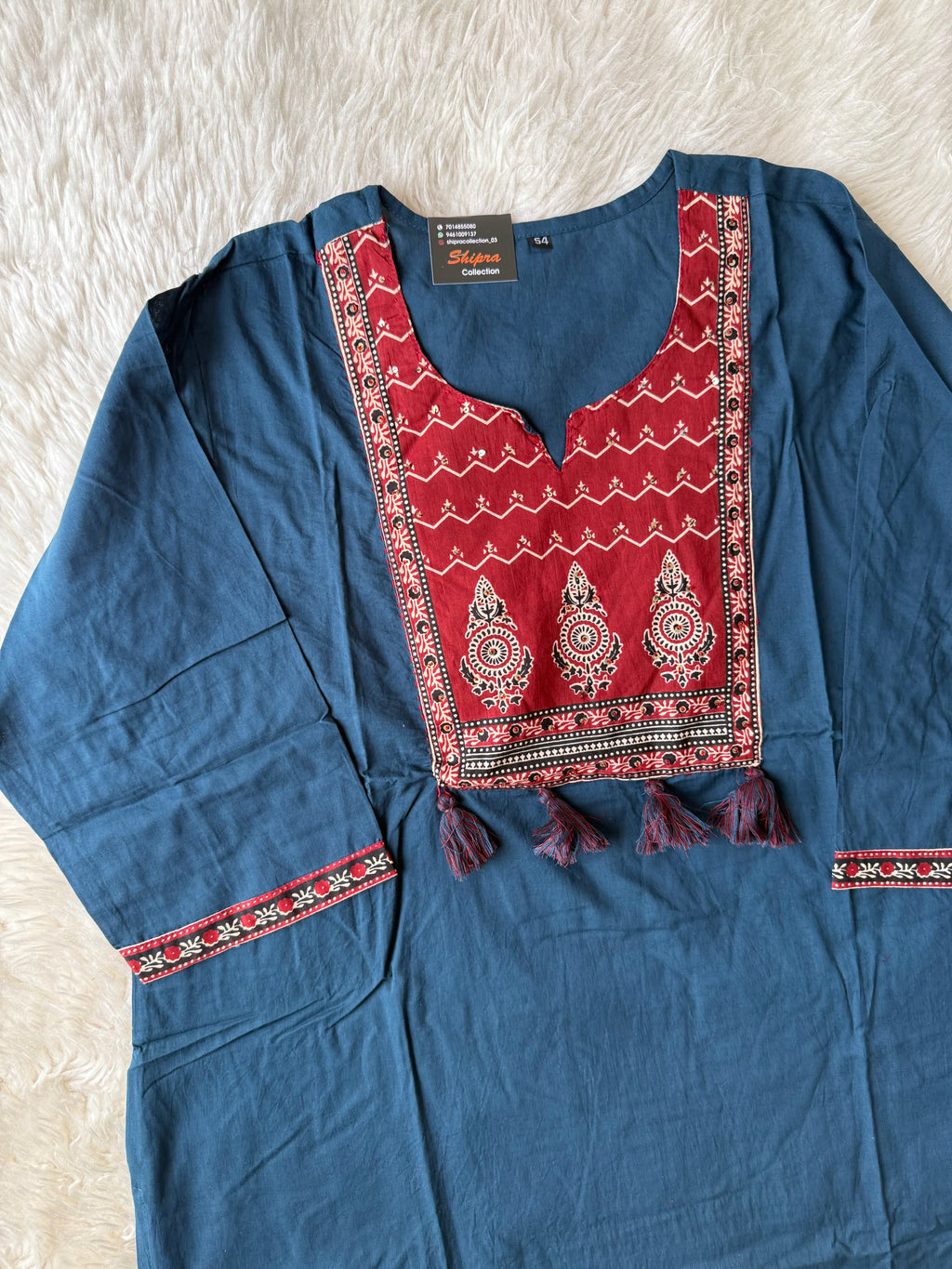 Pure Cotton Kurti Pant Dupatta Set