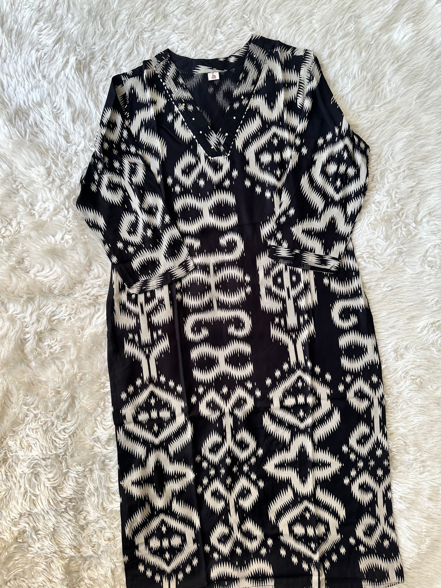 Heavy Rayon V- Neck Kurti