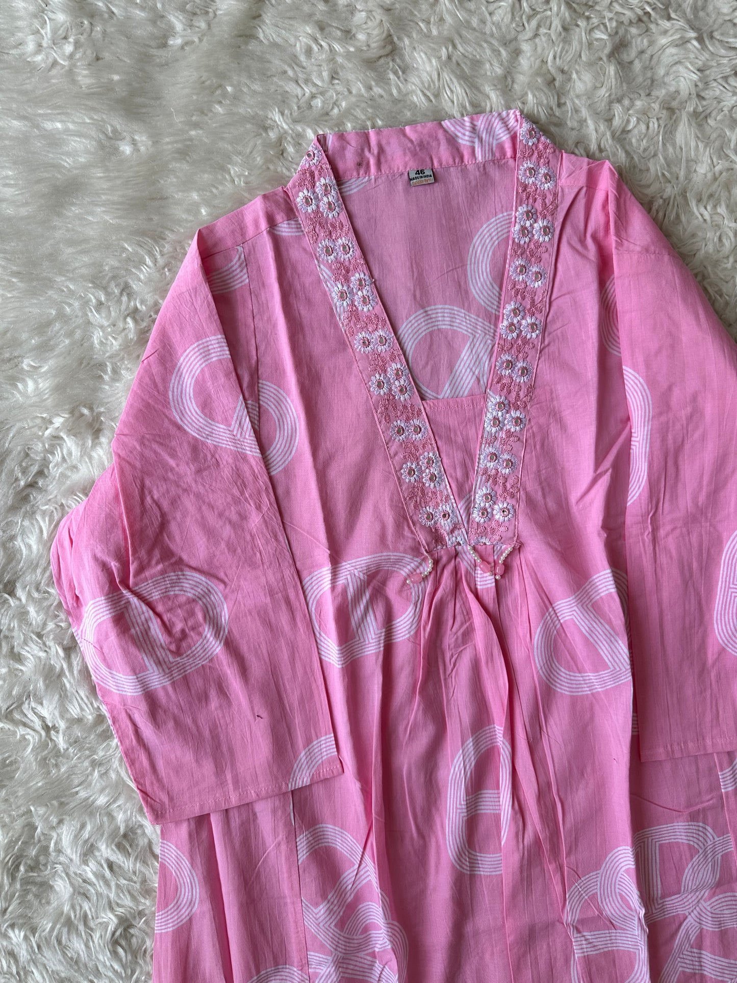Mul Cotton FLARE Kurti Plazo Dupatta Set