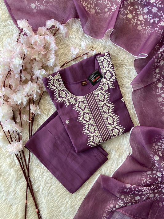 Stock Clearance 🚨 Roman Silk Kurti Pant Dupatta Set