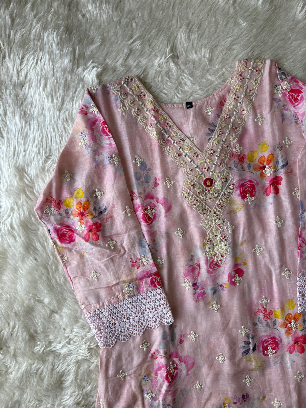 Mul Cotton Kurti Sharara Dupatta Set