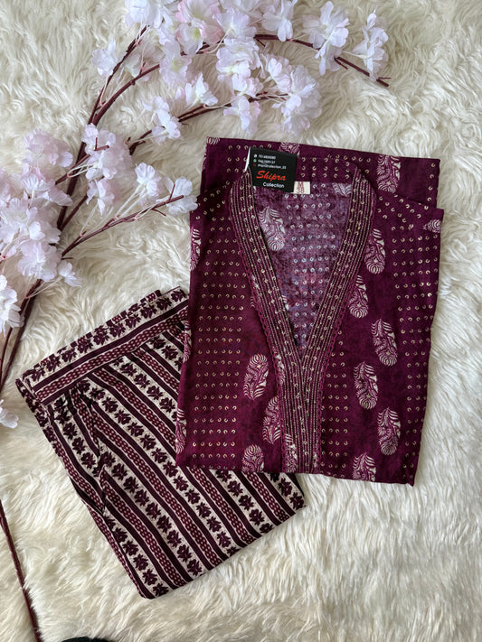 Soft Rayon Kurti Pant Set